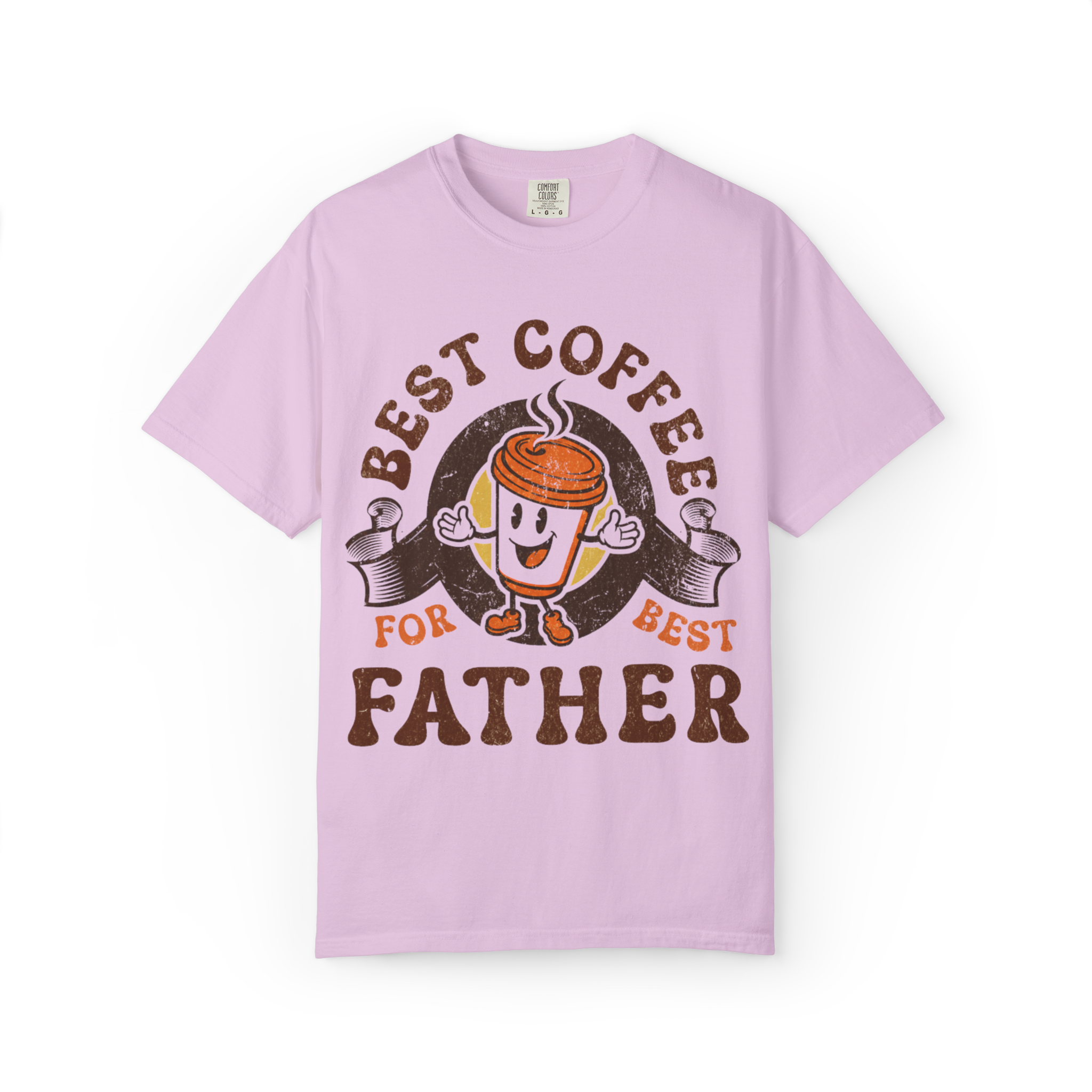 Father Coffee T-Shirt — "Best Coffee for Best Father" Retro Dad Tee