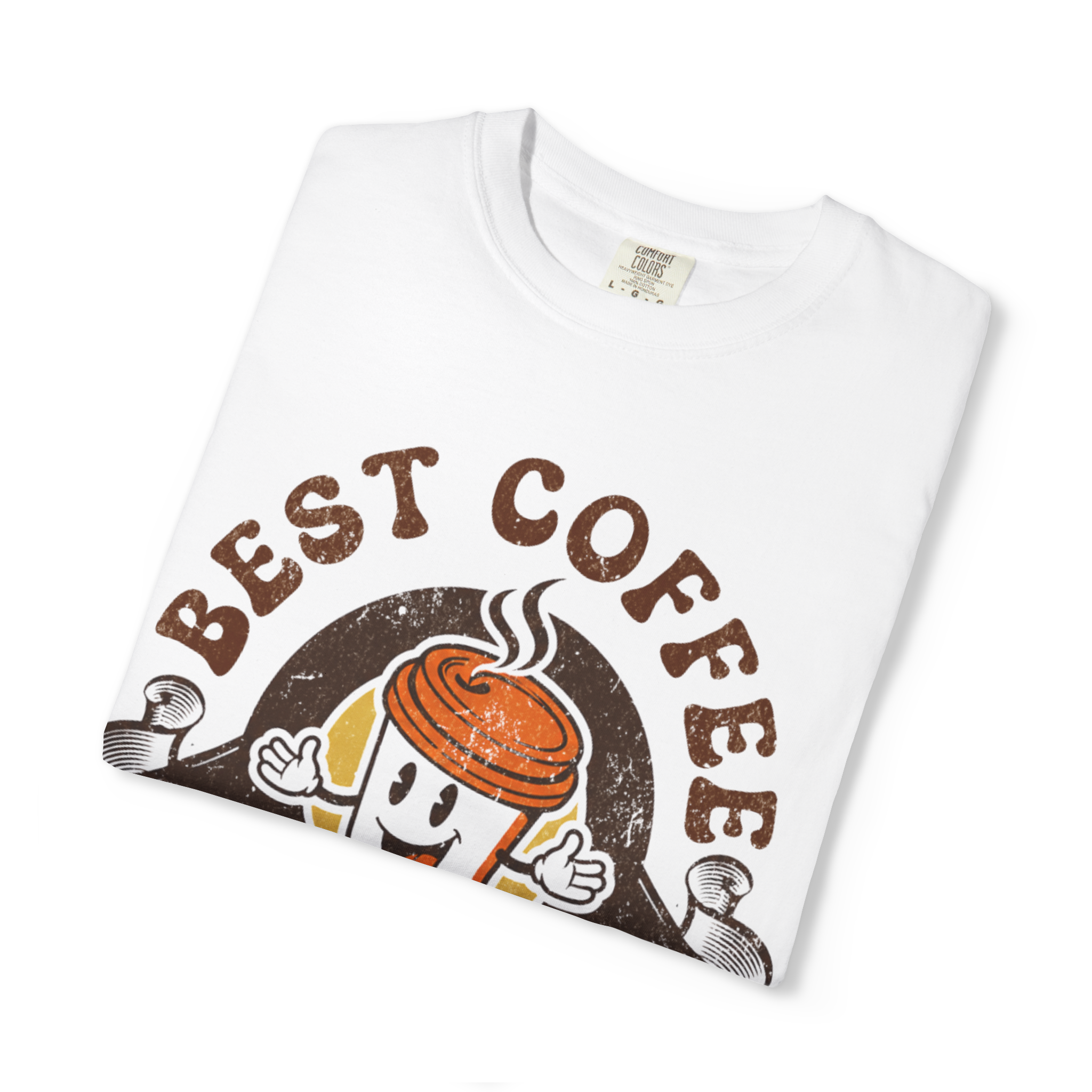Father Coffee T-Shirt — "Best Coffee for Best Father" Retro Dad Tee