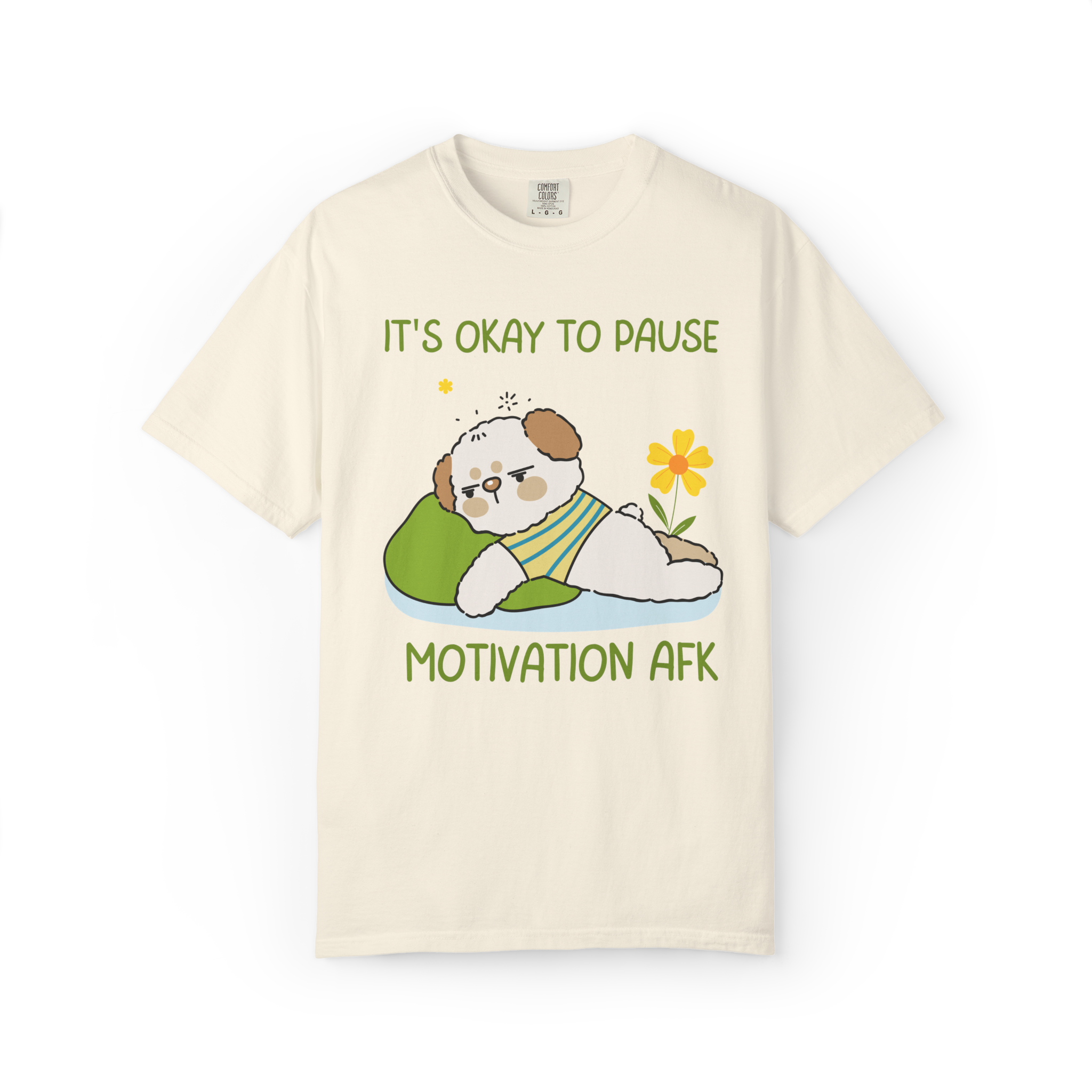 It's Okay to Pause — Motivation AFK Relaxed Tee