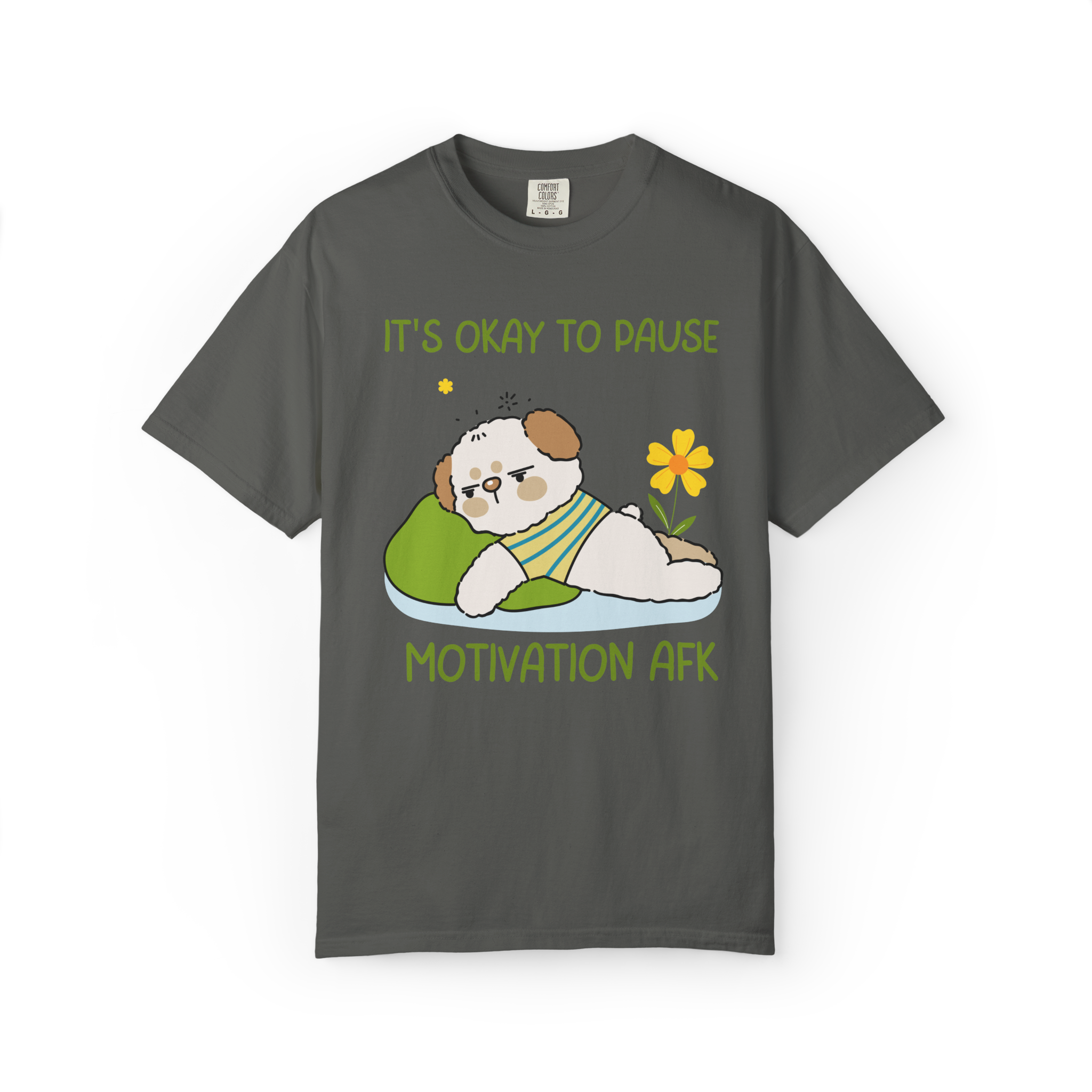 It's Okay to Pause — Motivation AFK Relaxed Tee