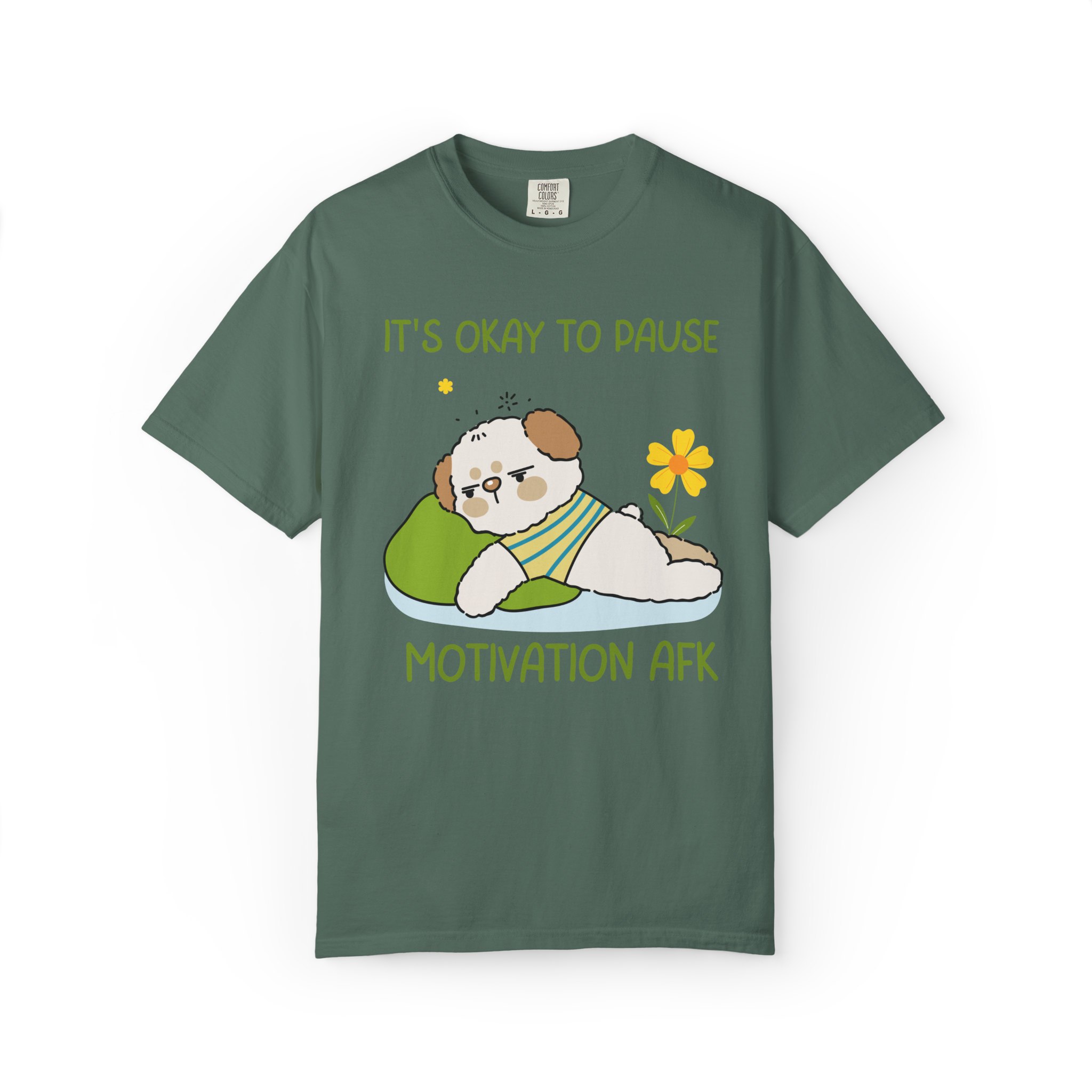 It's Okay to Pause — Motivation AFK Relaxed Tee
