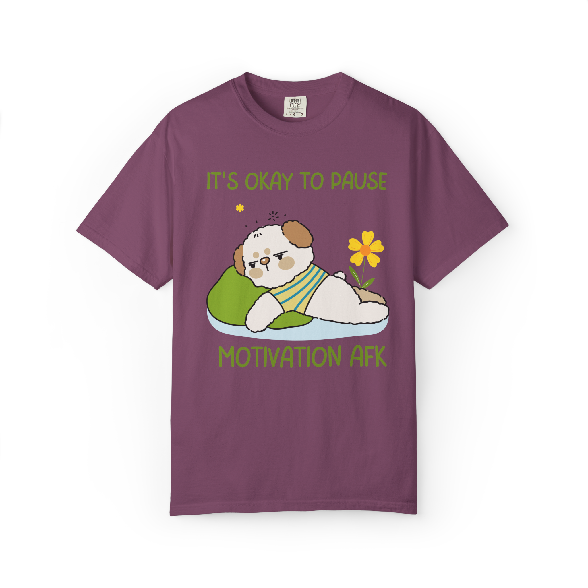 It's Okay to Pause — Motivation AFK Relaxed Tee