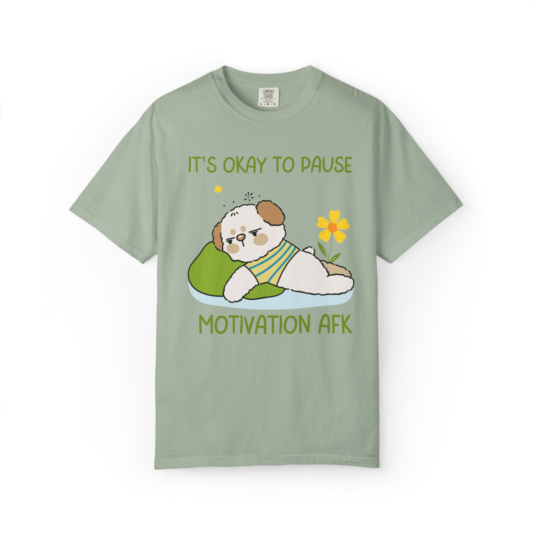 It's Okay to Pause — Motivation AFK Relaxed Tee
