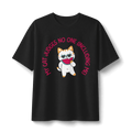 Cat Doesn’t Judge T‑Shirt — Cute Cat Holding Heart Graphic Tee (“My Cat Judges No One Including Me”)