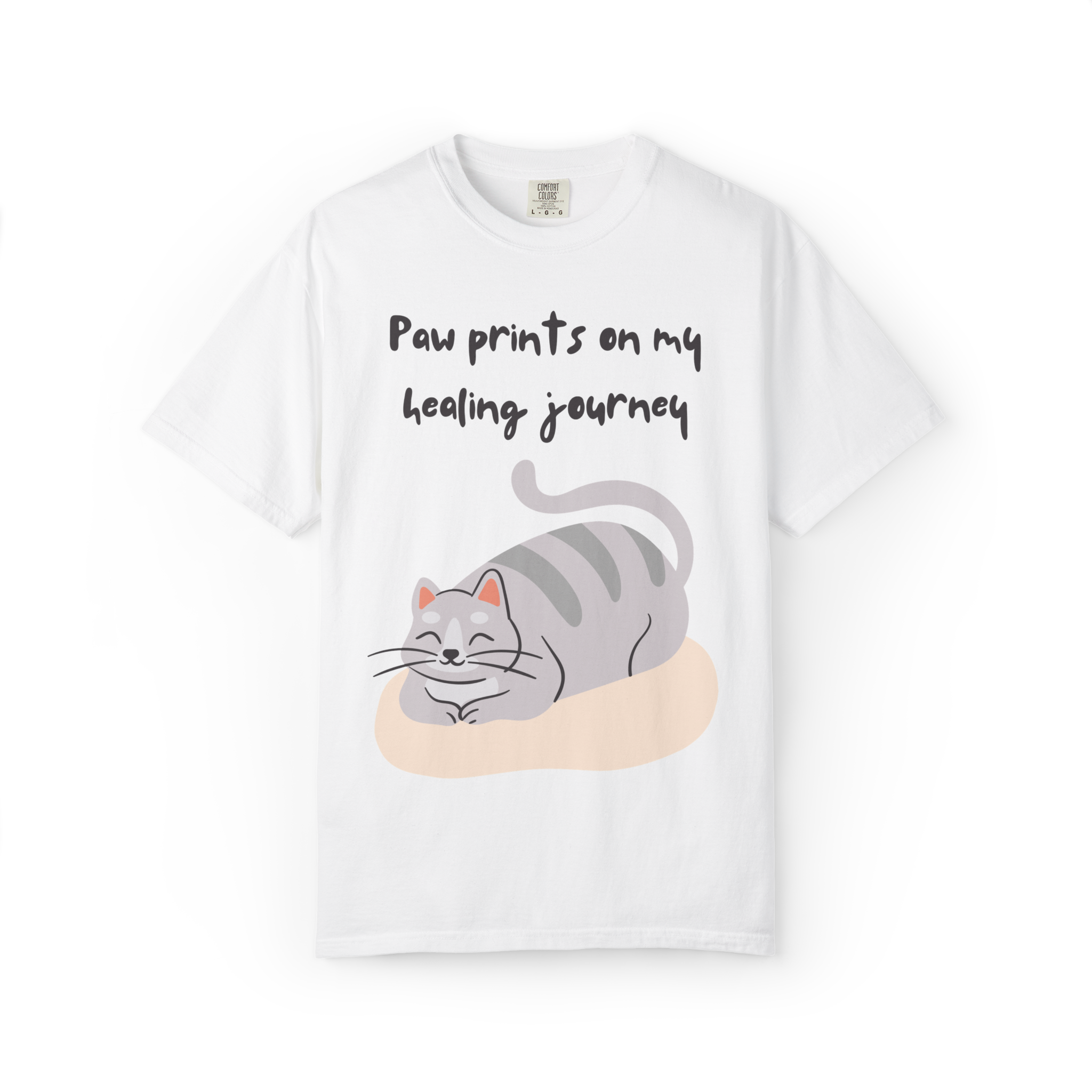 Cat Paw Prints on My Healing Journey T-Shirt