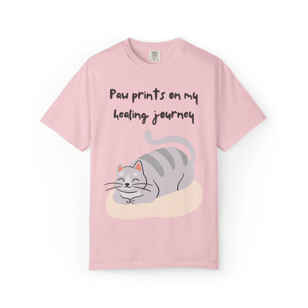 Cat Paw Prints on My Healing Journey T-Shirt