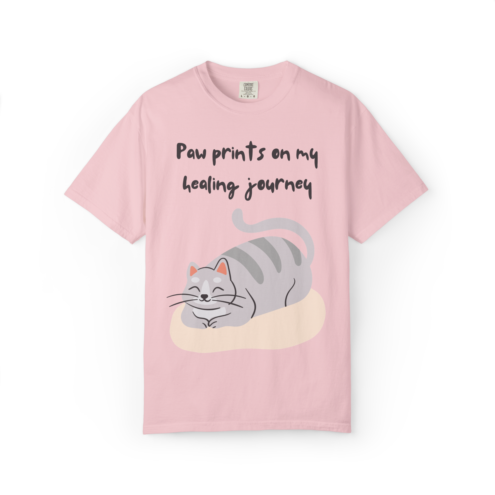 Cat Paw Prints on My Healing Journey T-Shirt