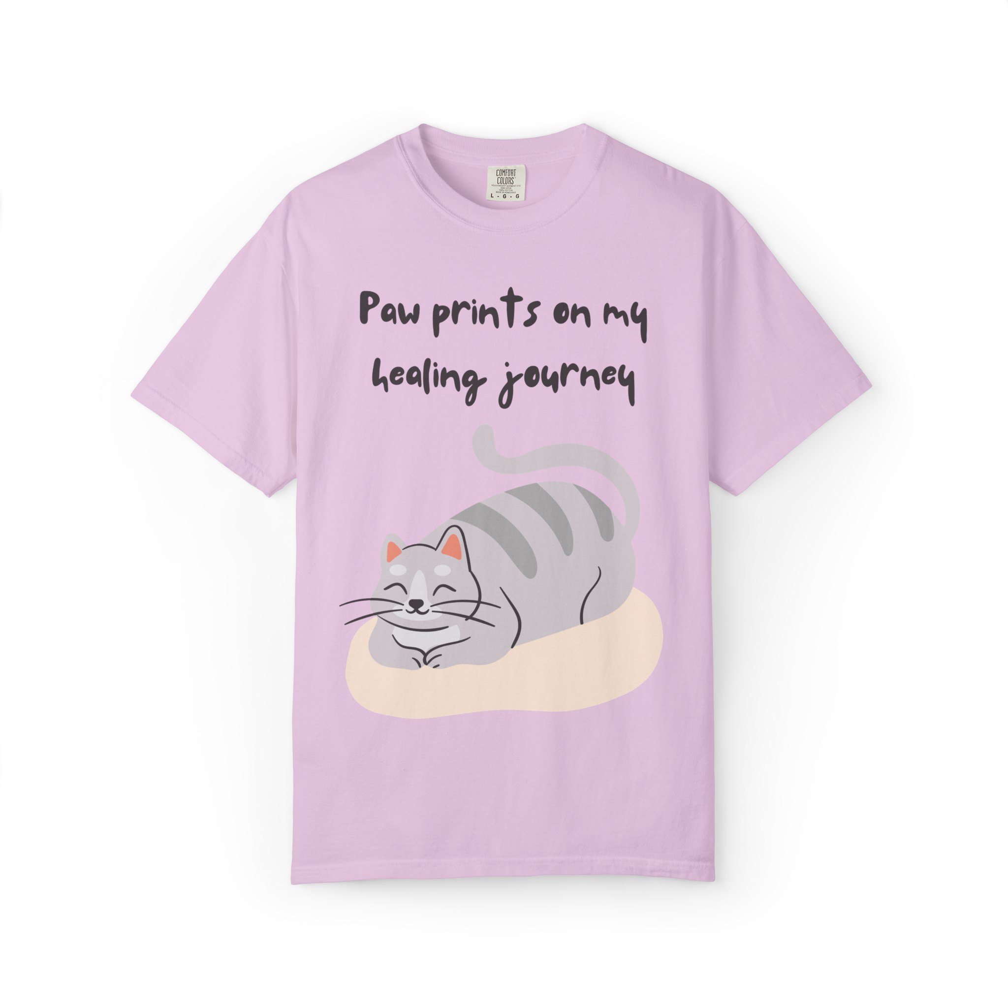 Cat Paw Prints on My Healing Journey T-Shirt