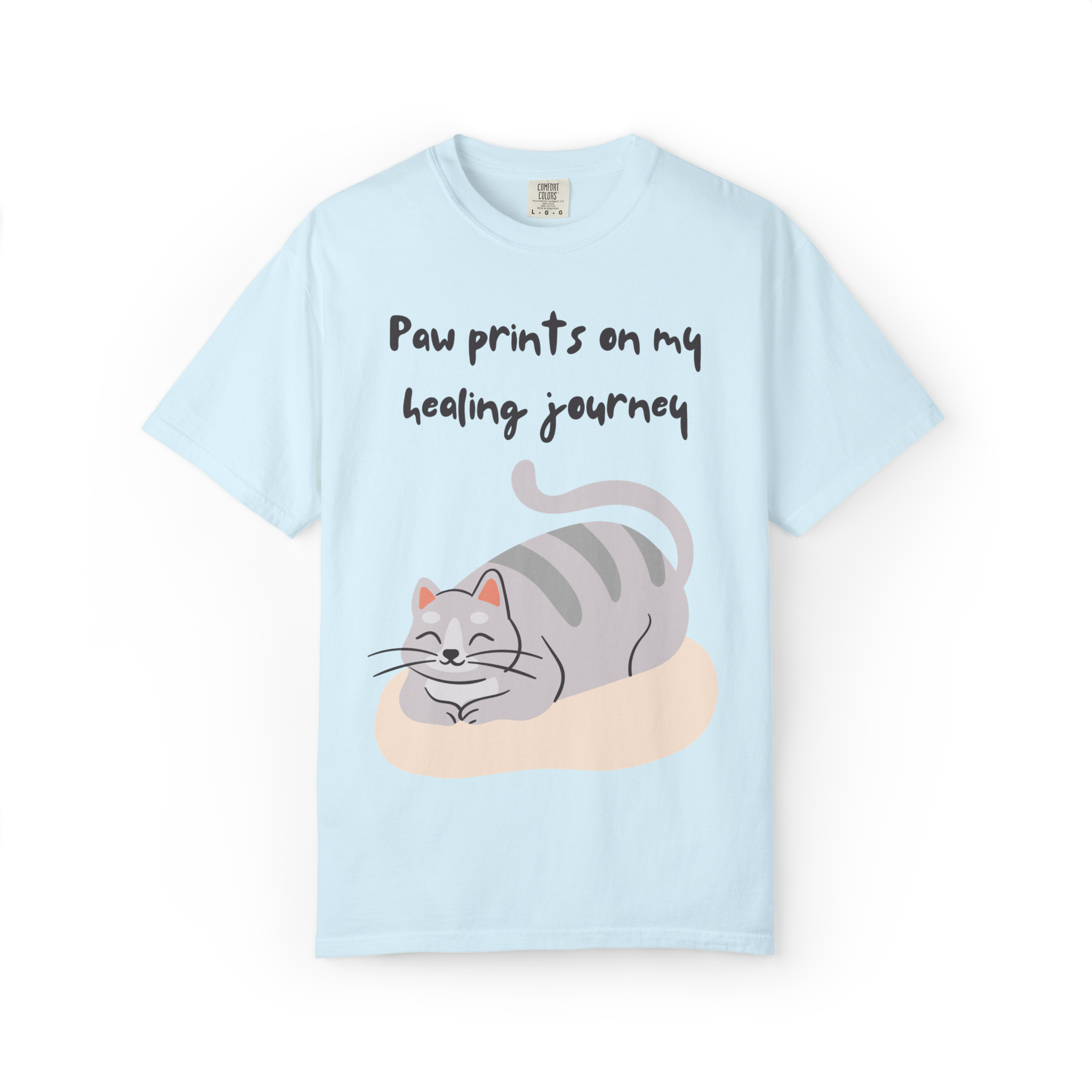 Cat Paw Prints on My Healing Journey T-Shirt