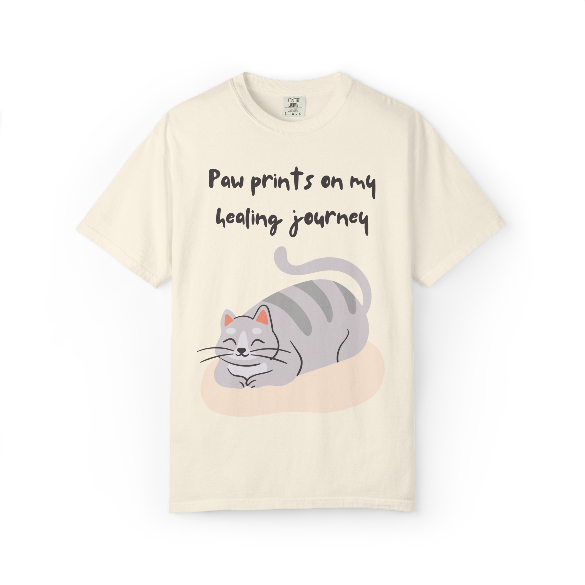Cat Paw Prints on My Healing Journey T-Shirt