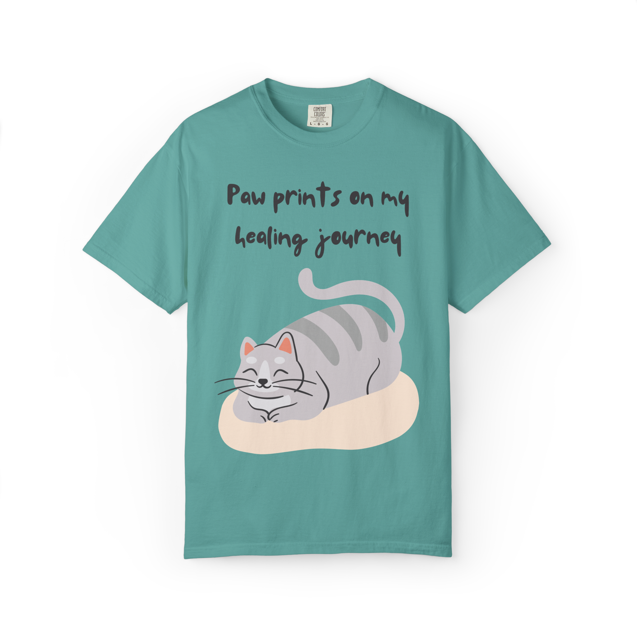 Cat Paw Prints on My Healing Journey T-Shirt