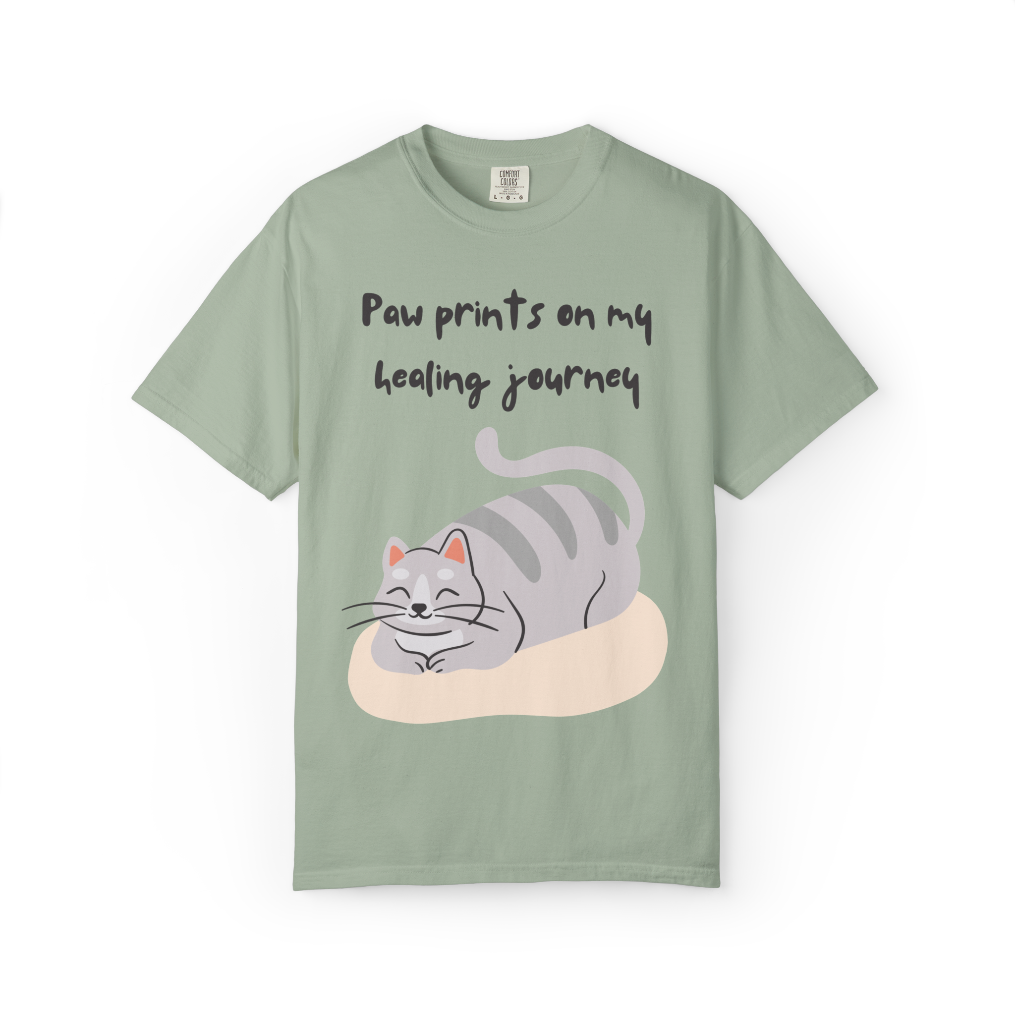 Cat Paw Prints on My Healing Journey T-Shirt