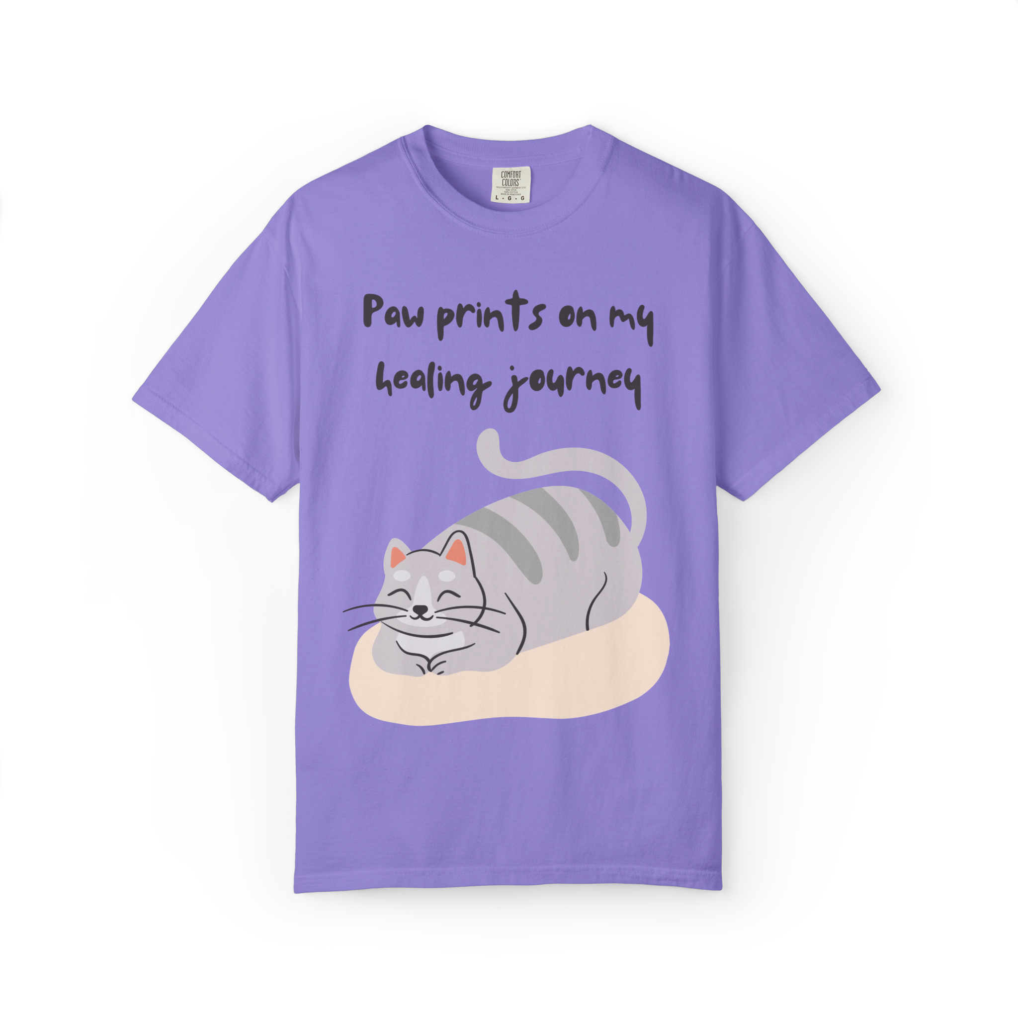 Cat Paw Prints on My Healing Journey T-Shirt