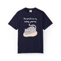 Paw Prints on My Healing Journey T-Shirt — Cute Resting Cat Graphic Tee