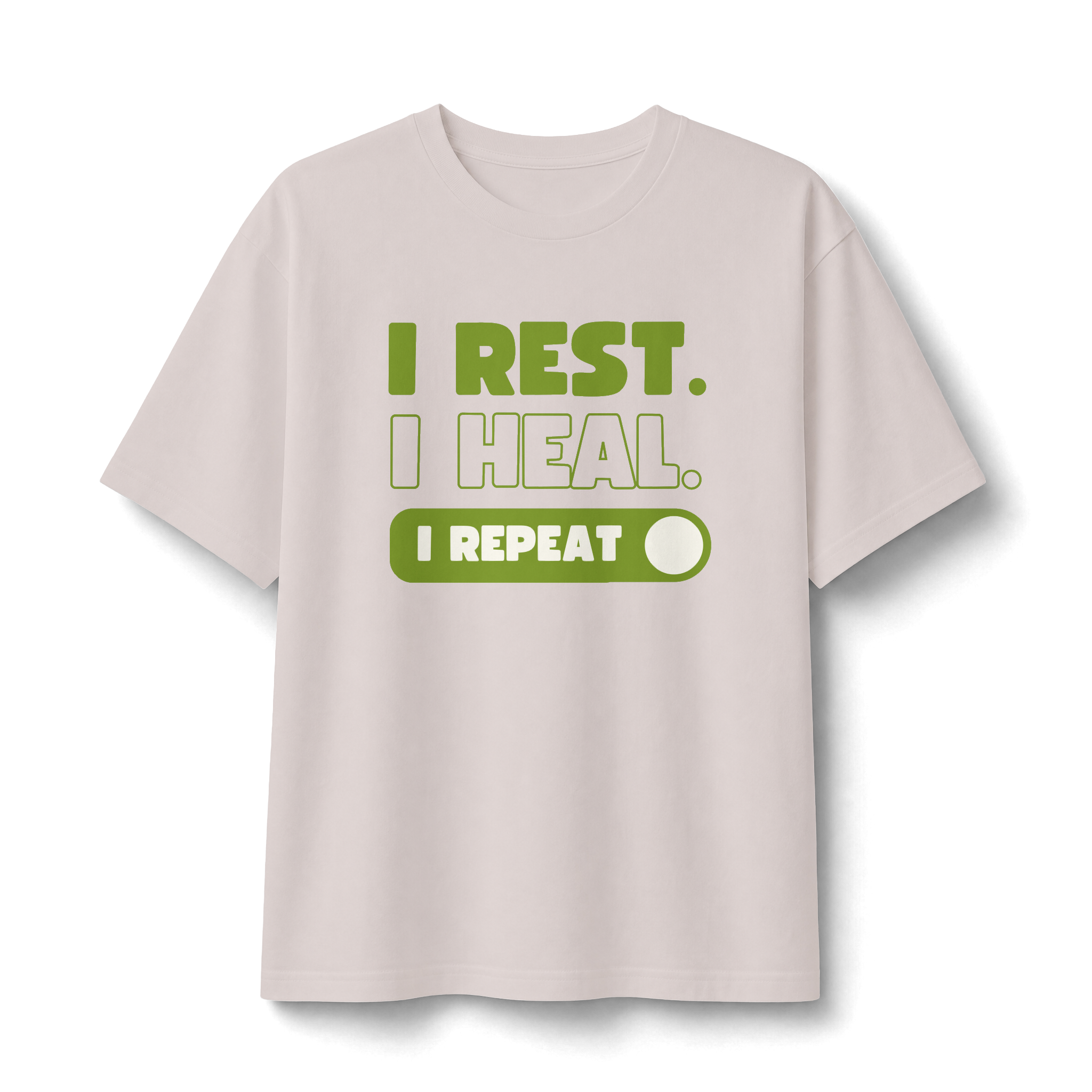 Rest Heal Repeat T‑Shirt — Self‑Care Recovery Graphic Tee