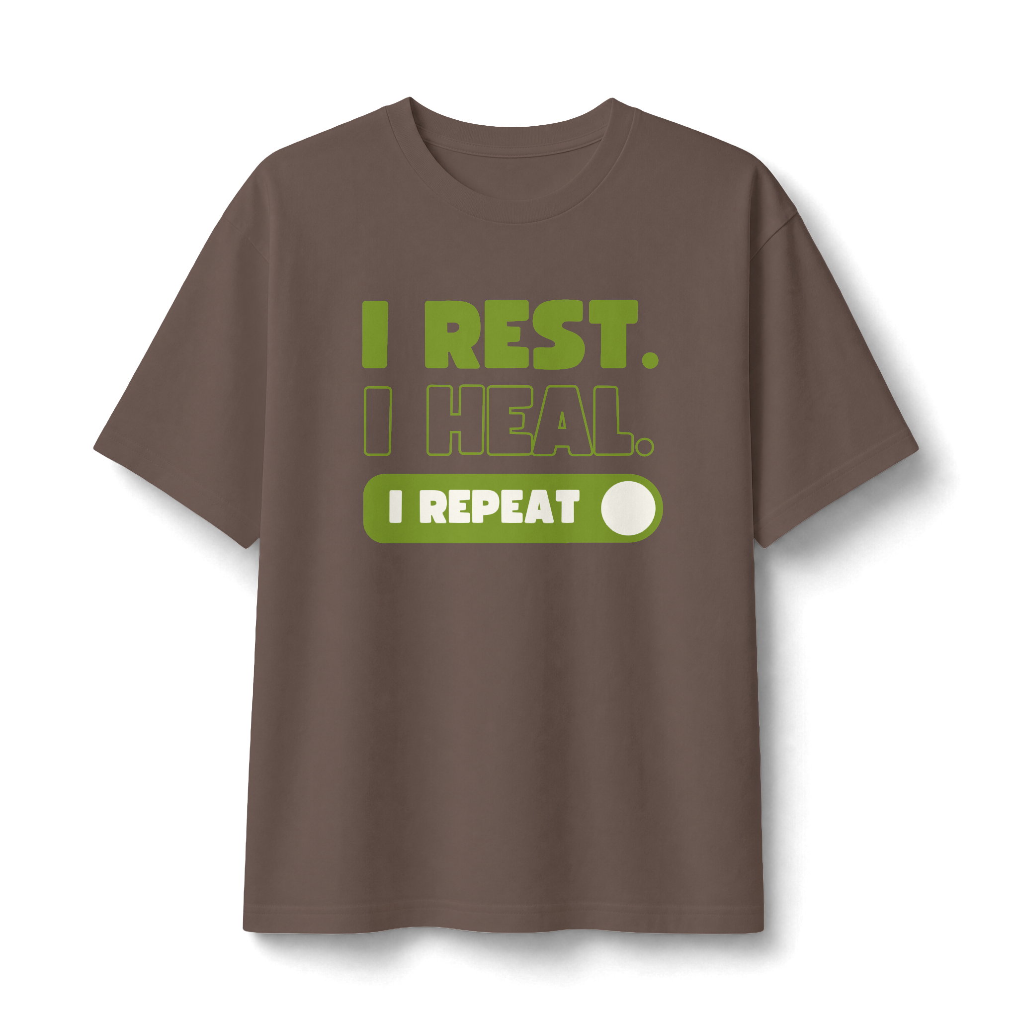 Rest Heal Repeat T‑Shirt — Self‑Care Recovery Graphic Tee