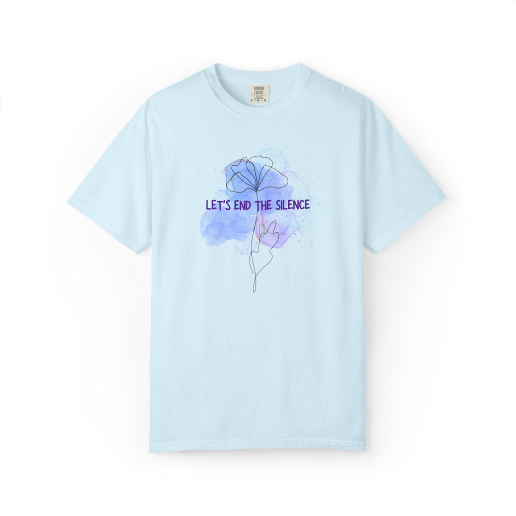 Let’s End The Silence Floral T-Shirt — Mental Health Awareness Tee