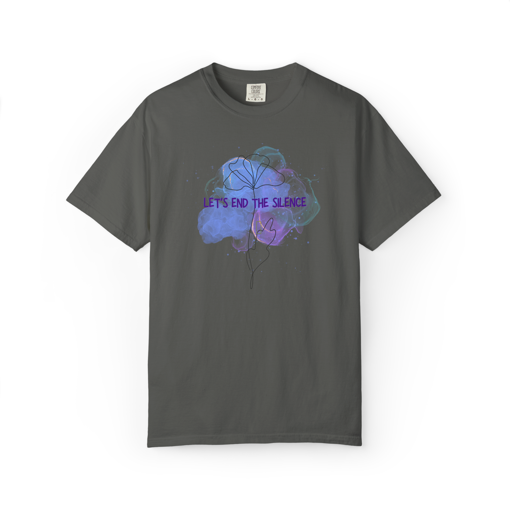 Let’s End The Silence Floral T-Shirt — Mental Health Awareness Tee