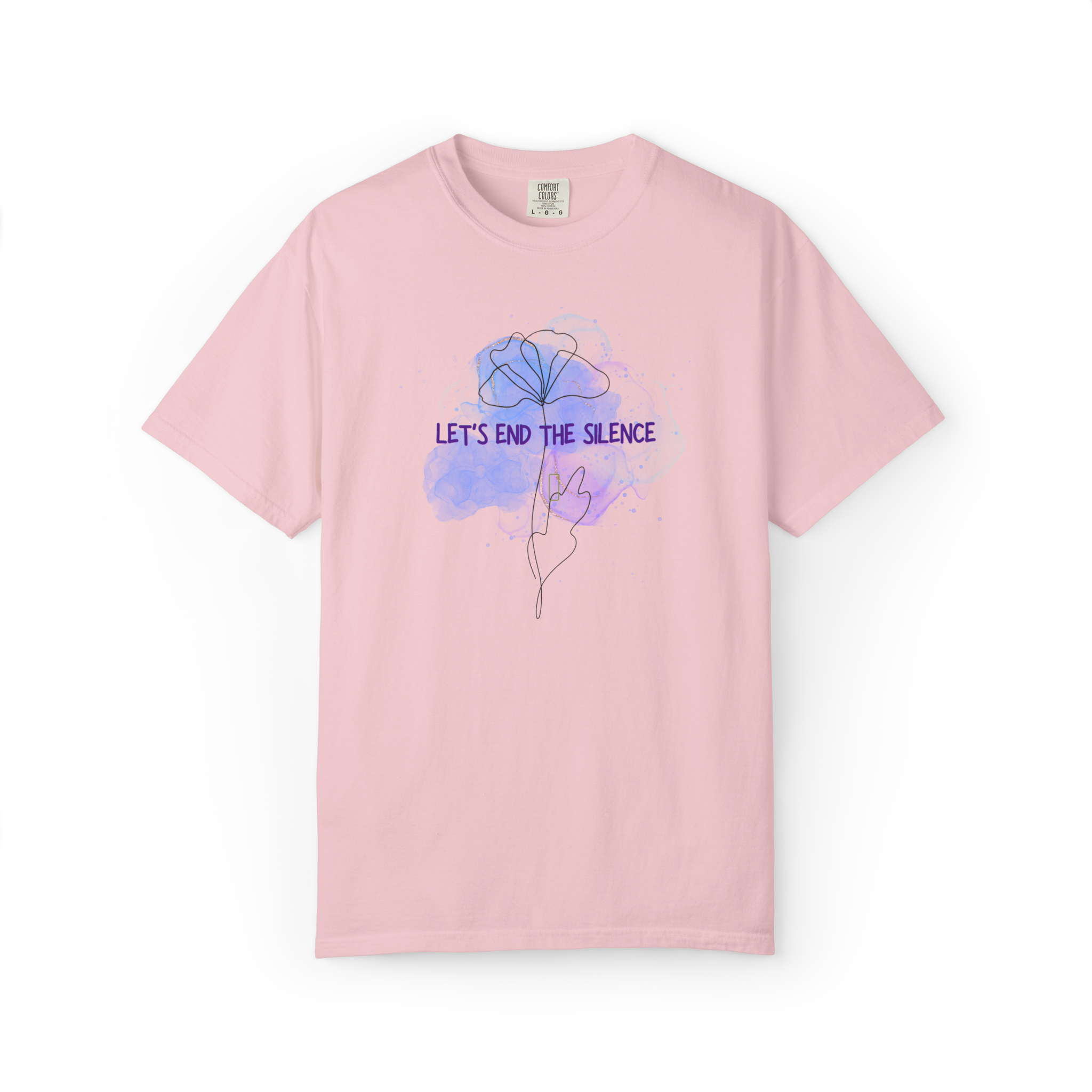 Let’s End The Silence Floral T-Shirt — Mental Health Awareness Tee
