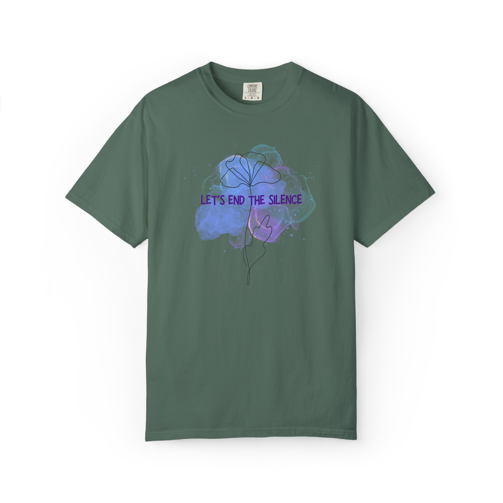 Let’s End The Silence Floral T-Shirt — Mental Health Awareness Tee