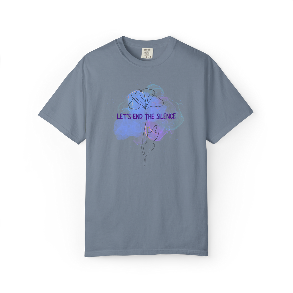 Let’s End The Silence Floral T-Shirt — Mental Health Awareness Tee