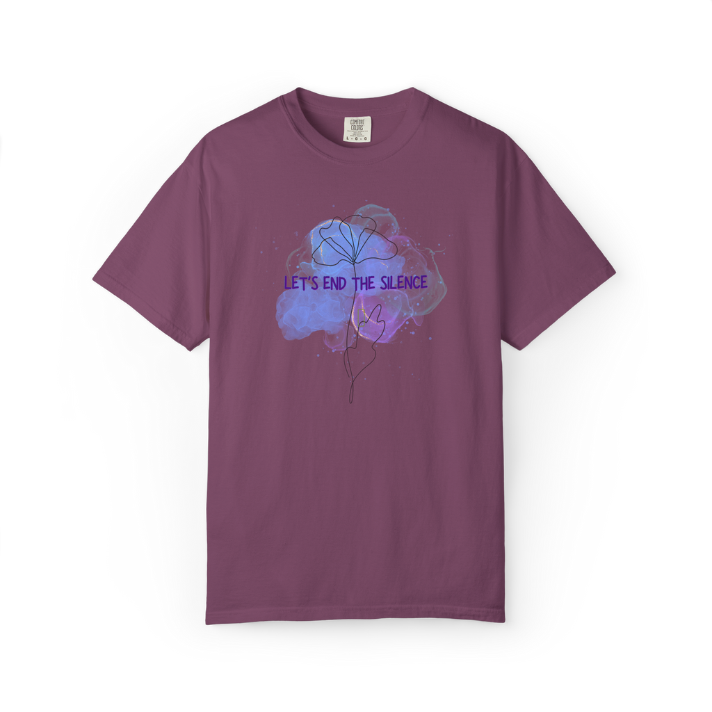Let’s End The Silence Floral T-Shirt — Mental Health Awareness Tee