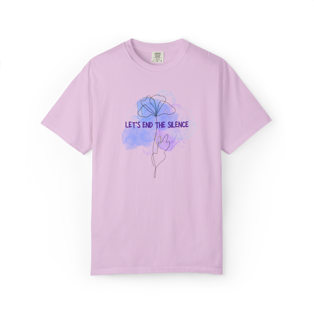 Let’s End The Silence Floral T-Shirt — Mental Health Awareness Tee