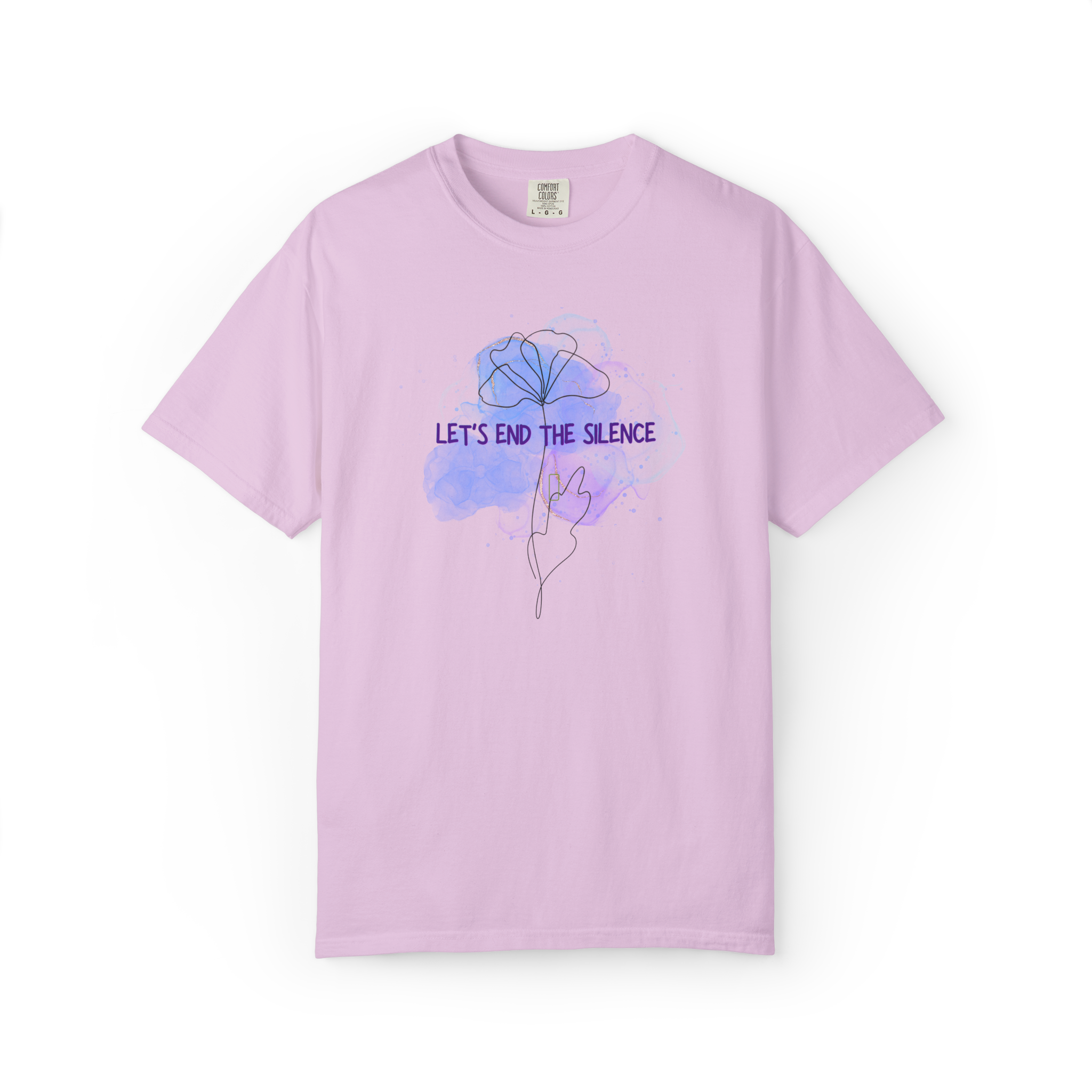 Let’s End The Silence Floral T-Shirt — Mental Health Awareness Tee