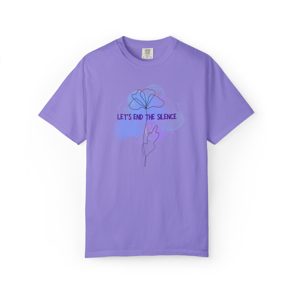 Let’s End The Silence Floral T-Shirt — Mental Health Awareness Tee