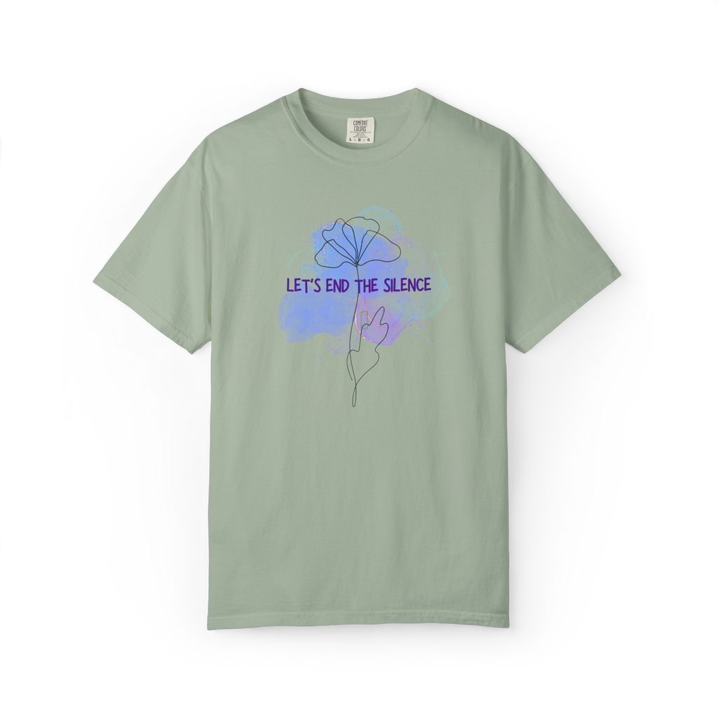 Let’s End The Silence Floral T-Shirt — Mental Health Awareness Tee