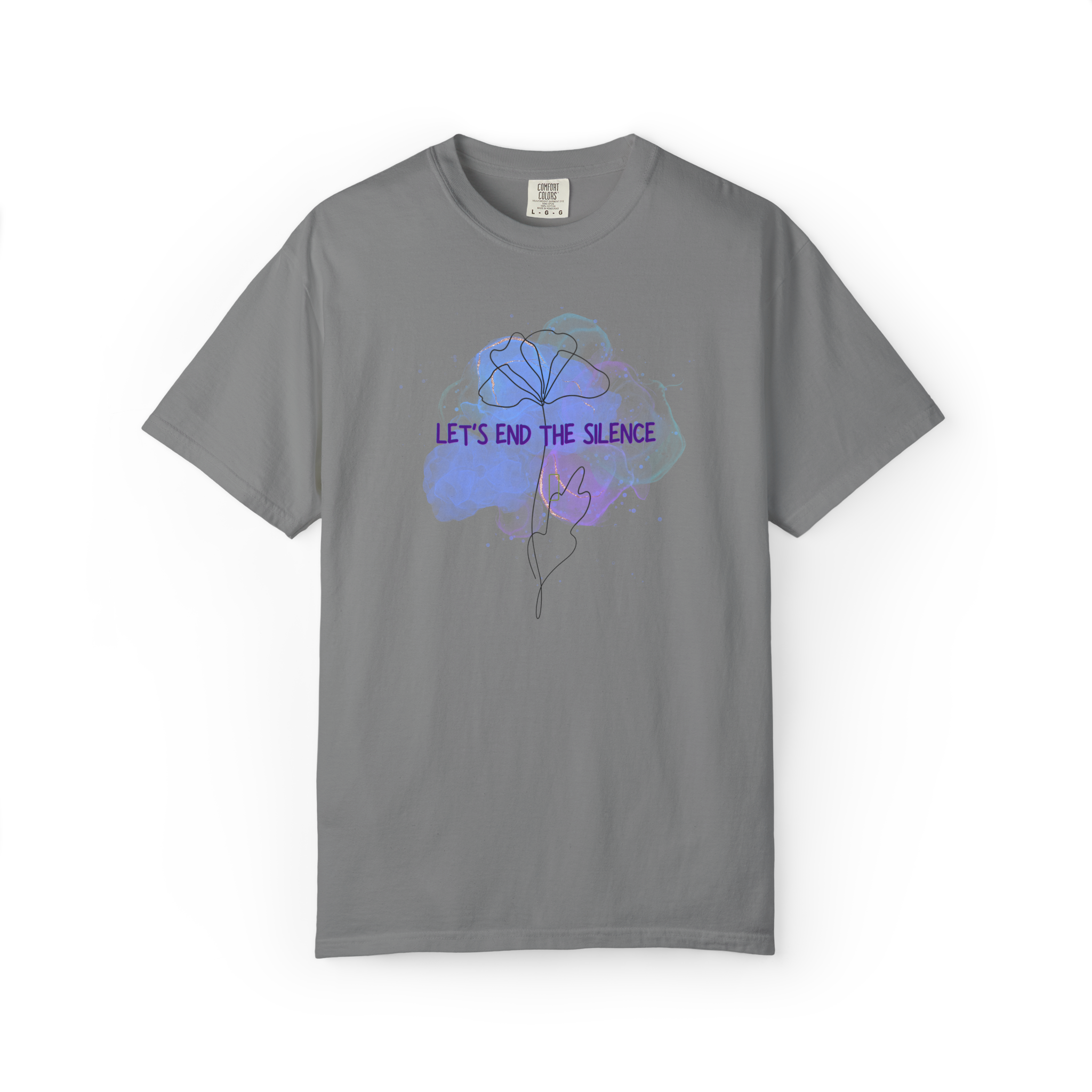Let’s End The Silence Floral T-Shirt — Mental Health Awareness Tee