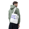 Farmers Market Therapy Tote Bag — Cute Farmer Illustration Market Shopper Bag