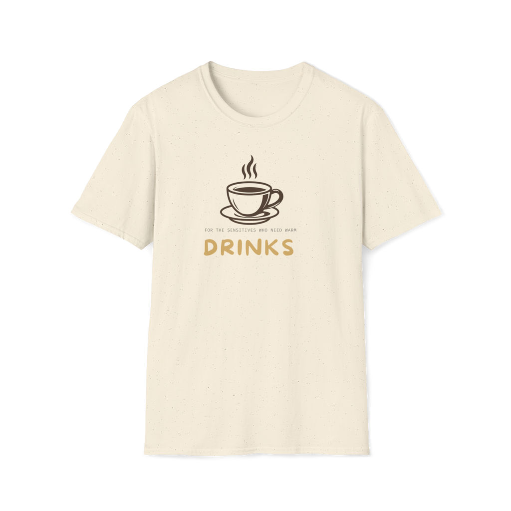 Drinks Coffee Cup T-Shirt — Minimal Café Graphic Tee