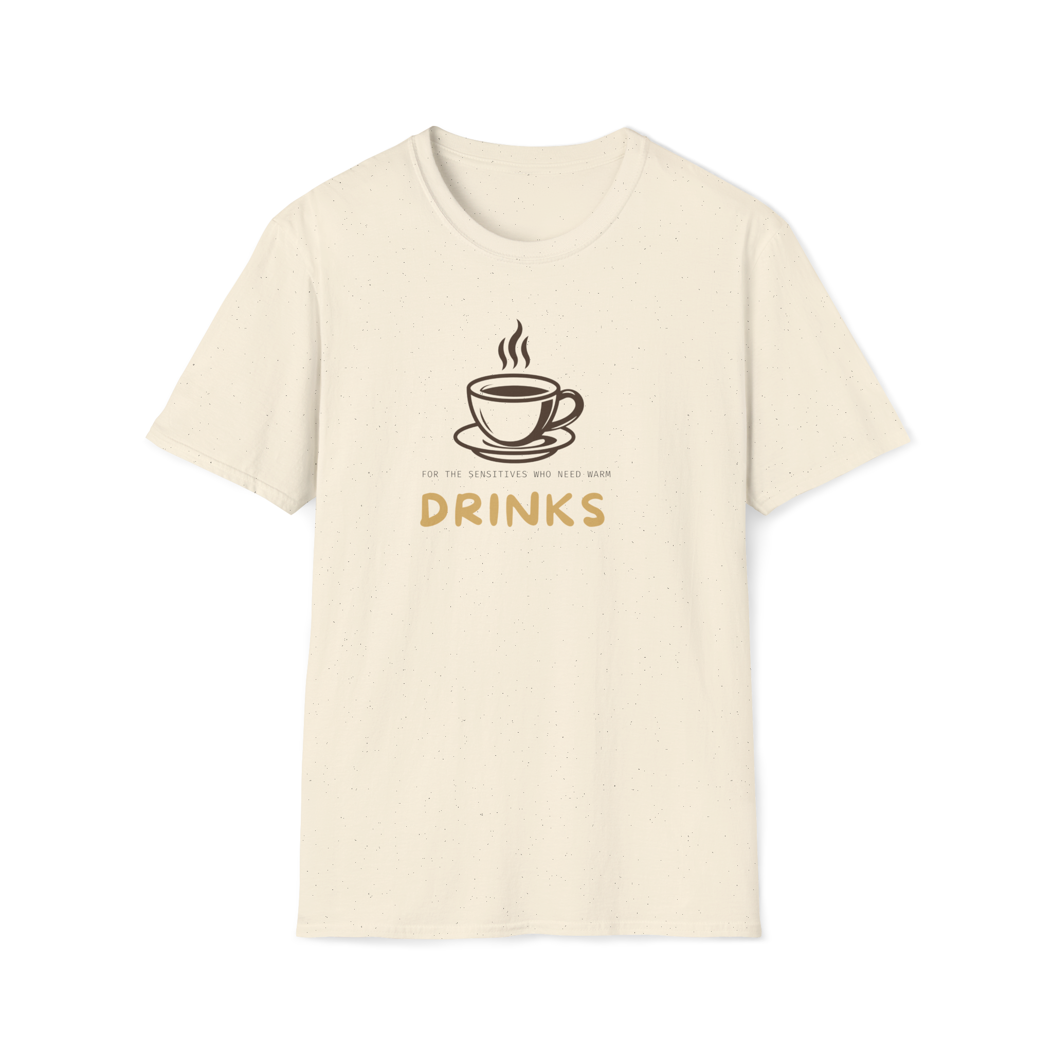 Drinks Coffee Cup T-Shirt — Minimal Café Graphic Tee