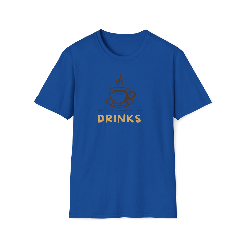 Drinks Coffee Cup T-Shirt — Minimal Café Graphic Tee