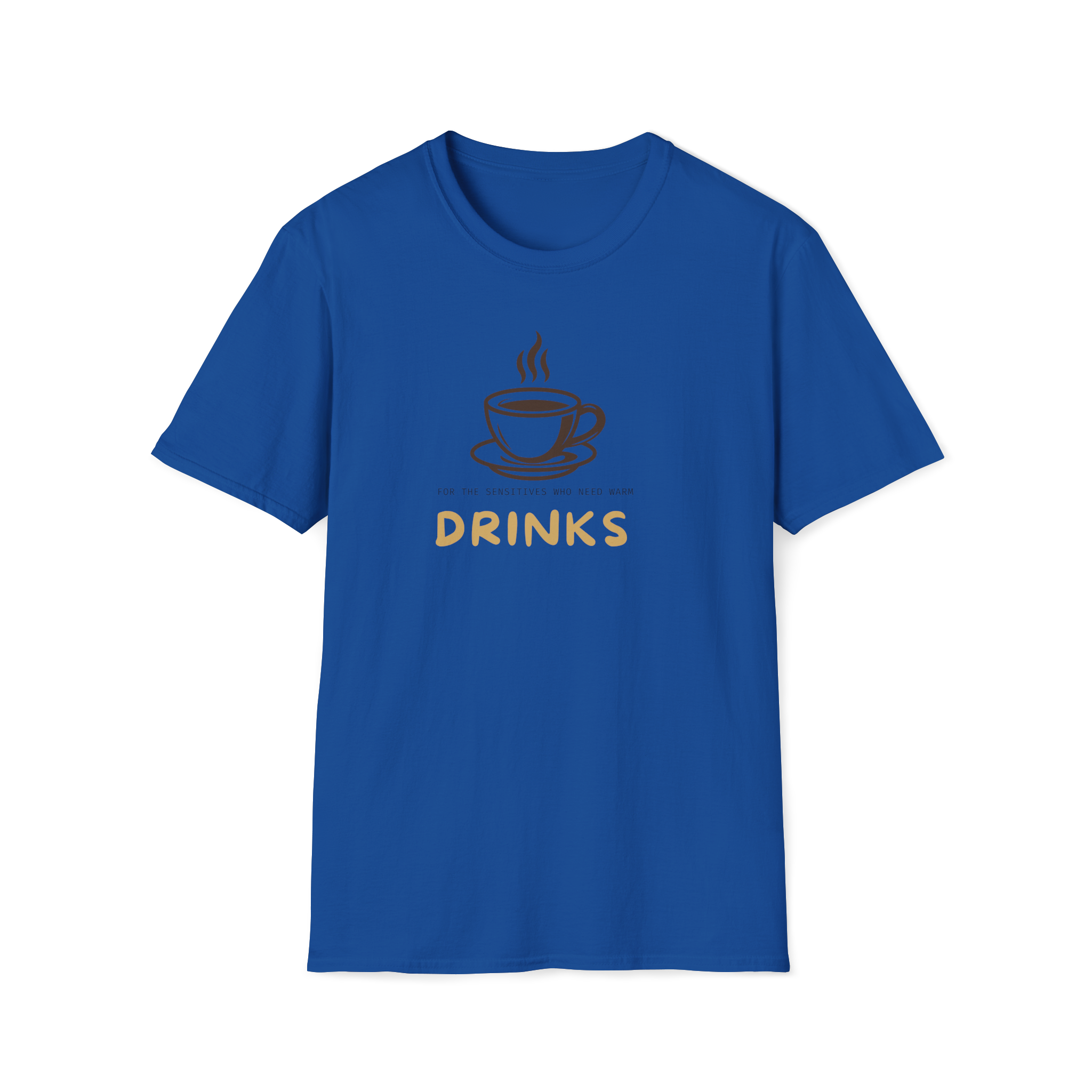 Drinks Coffee Cup T-Shirt — Minimal Café Graphic Tee