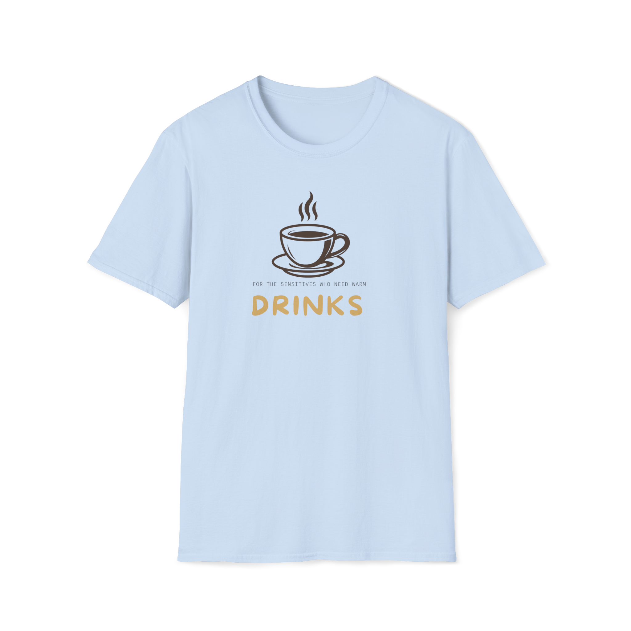 Drinks Coffee Cup T-Shirt — Minimal Café Graphic Tee