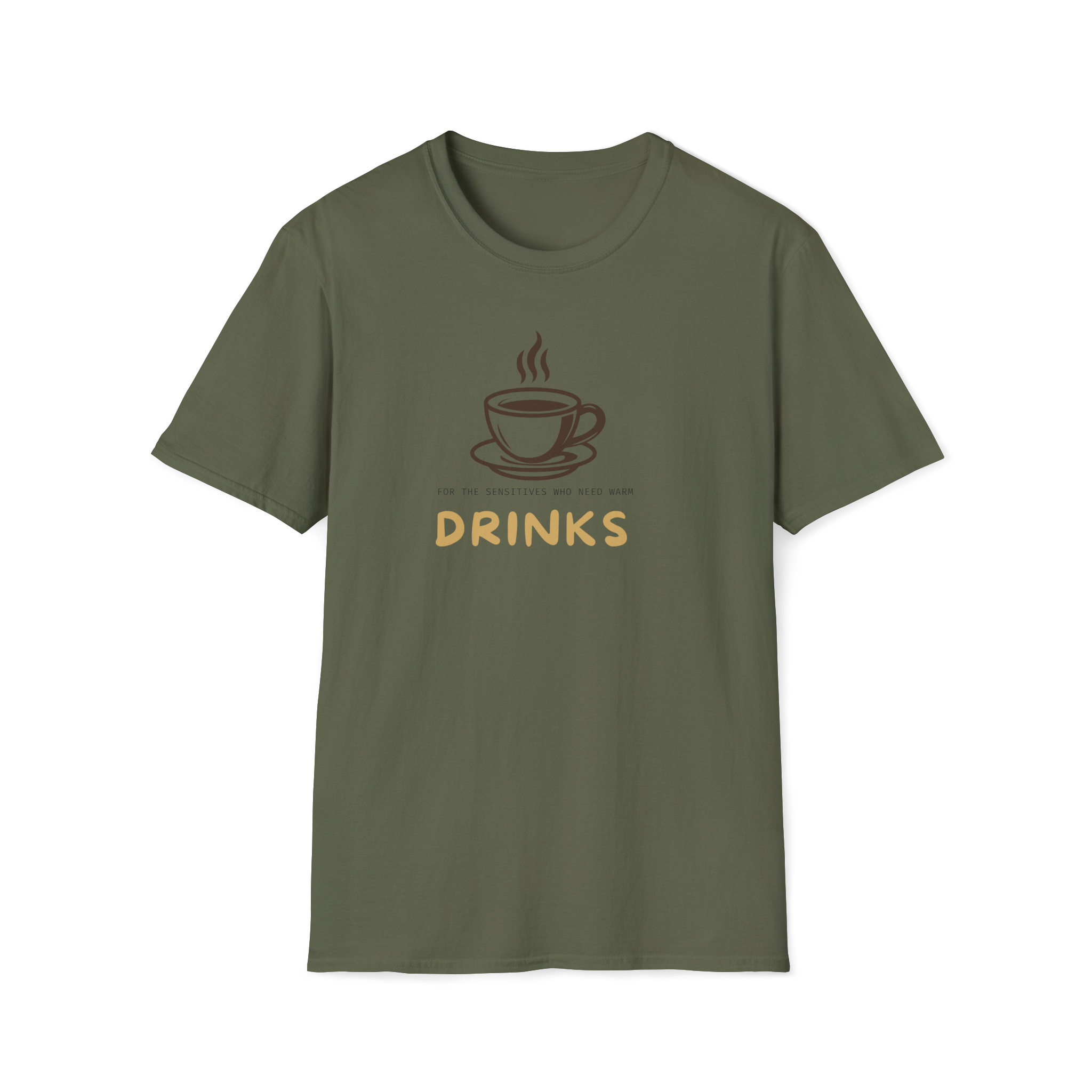Drinks Coffee Cup T-Shirt — Minimal Café Graphic Tee