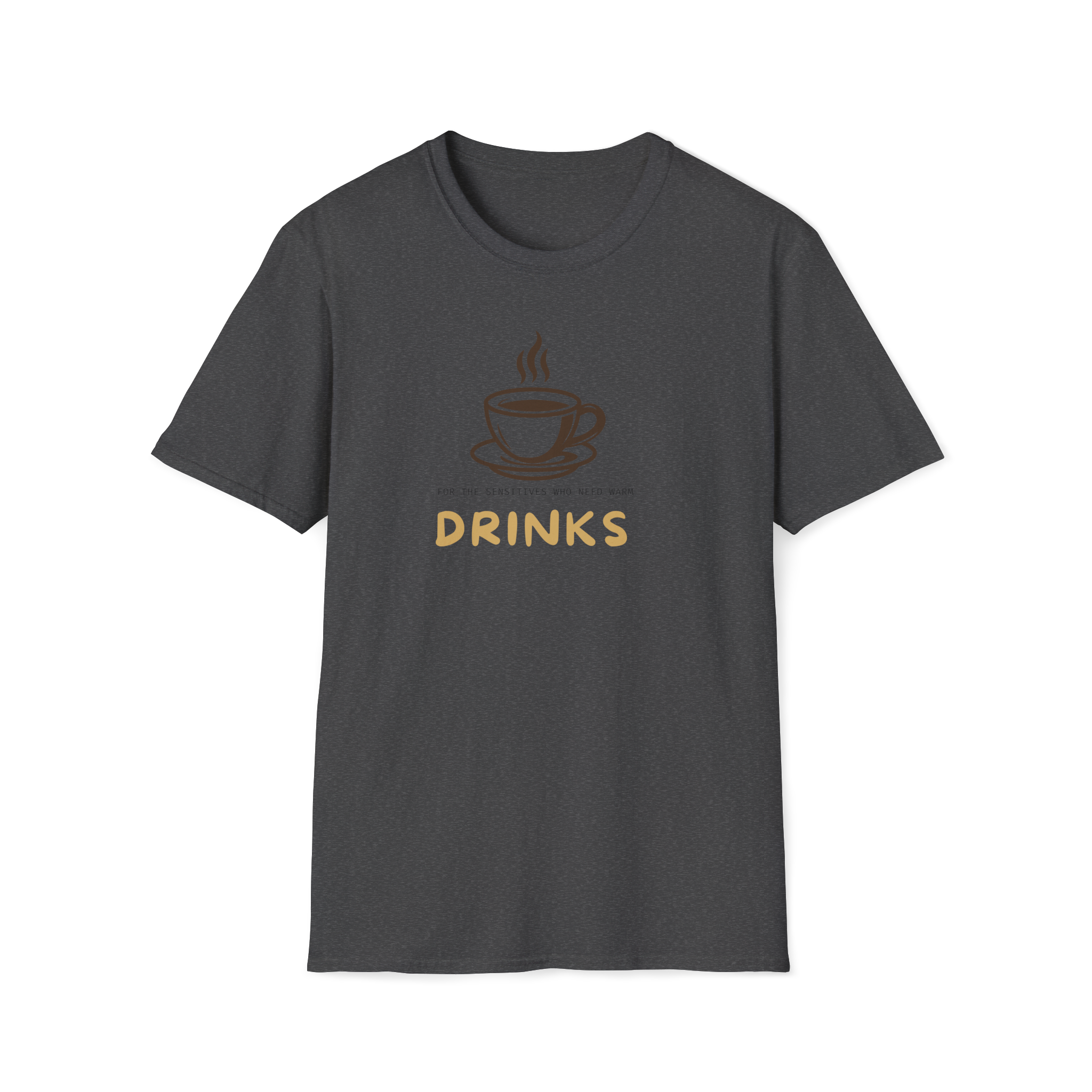 Drinks Coffee Cup T-Shirt — Minimal Café Graphic Tee