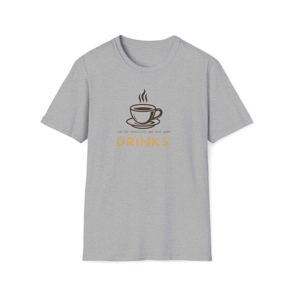 Drinks Coffee Cup T-Shirt — Minimal Café Graphic Tee