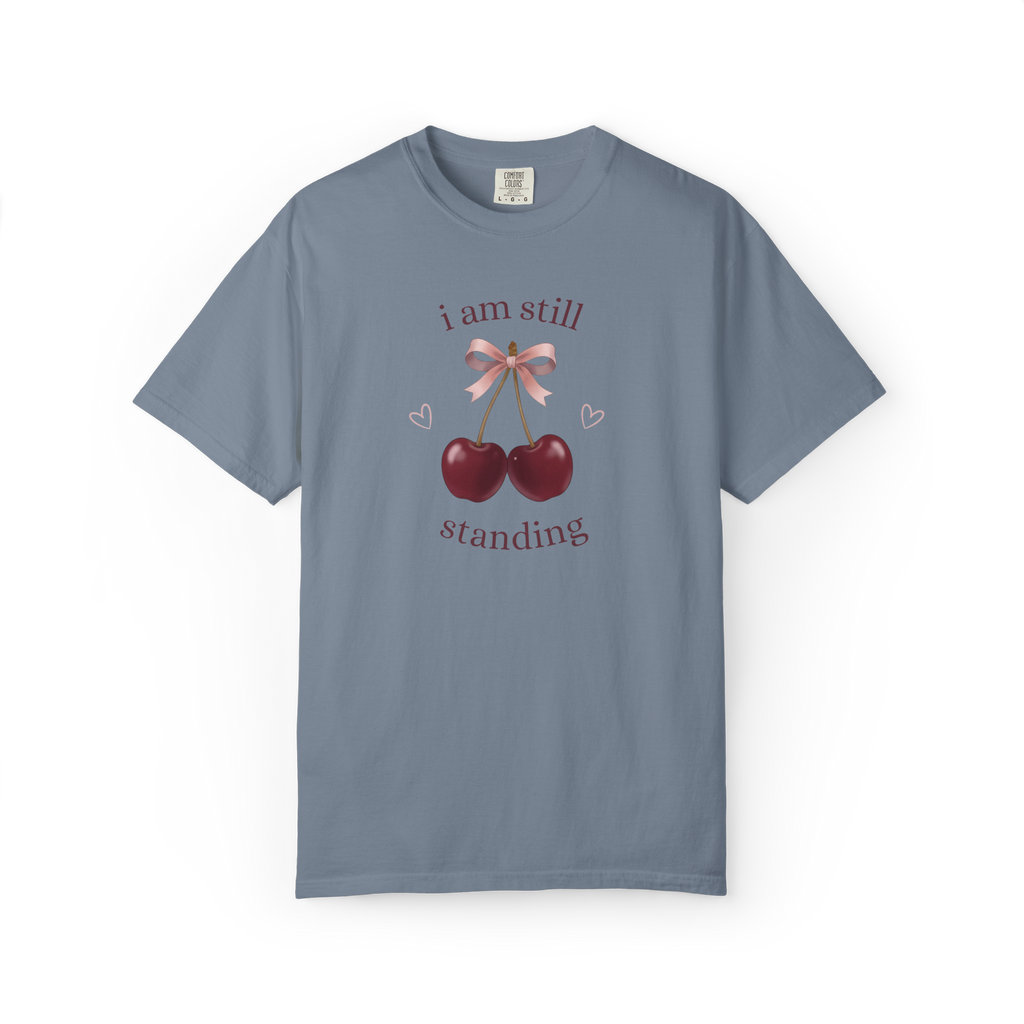 I Am Still Standing Cherry Graphic T-Shirt