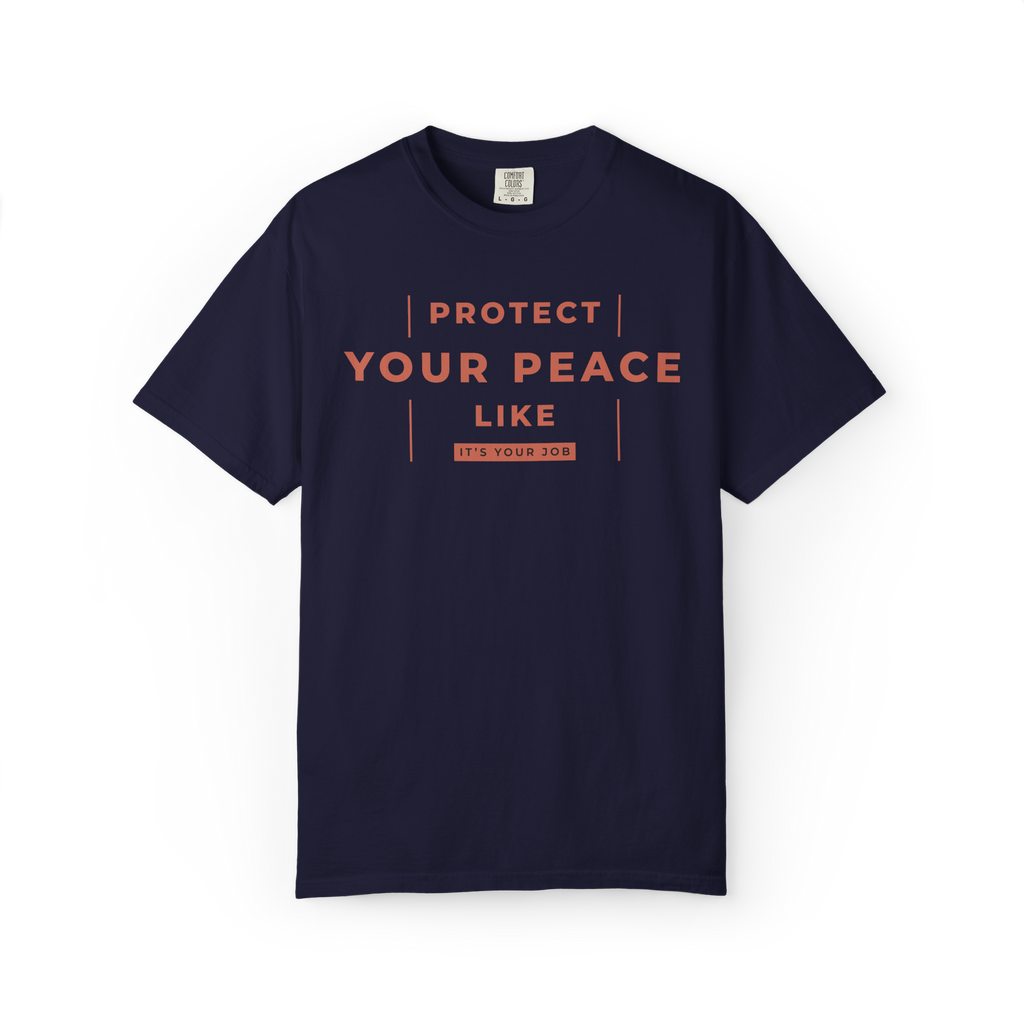 Protect Your Peace T-Shirt — Minimal Motivational Graphic Tee