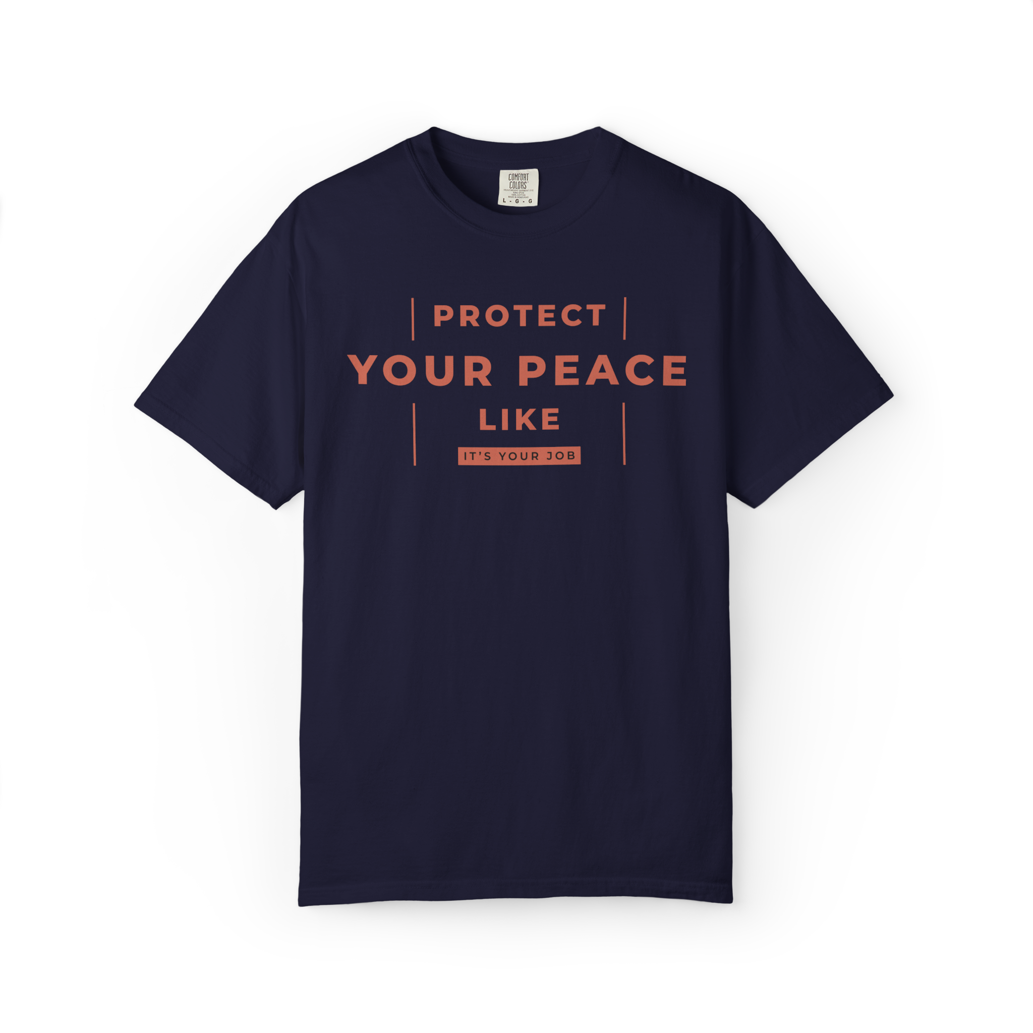 Protect Your Peace T-Shirt — Minimal Motivational Graphic Tee