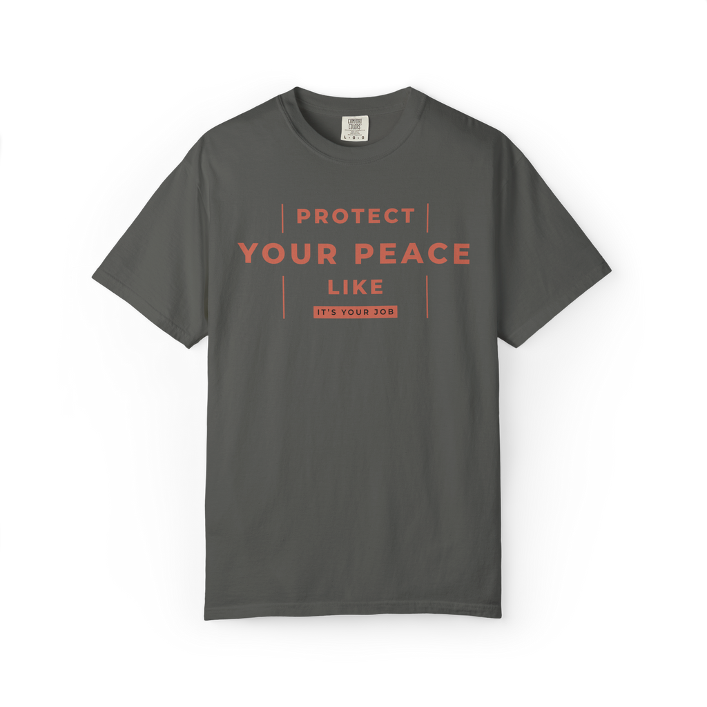 Protect Your Peace T-Shirt — Minimal Motivational Graphic Tee