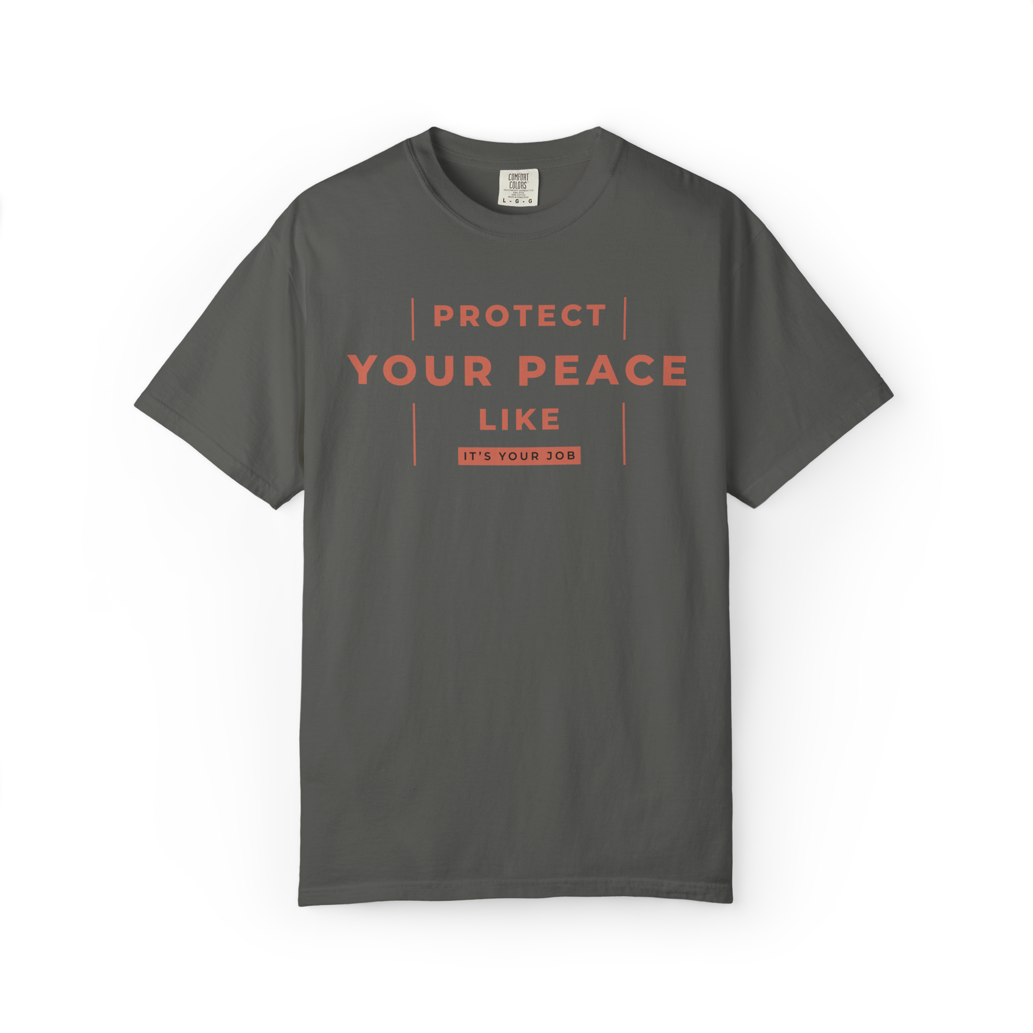Protect Your Peace T-Shirt — Minimal Motivational Graphic Tee