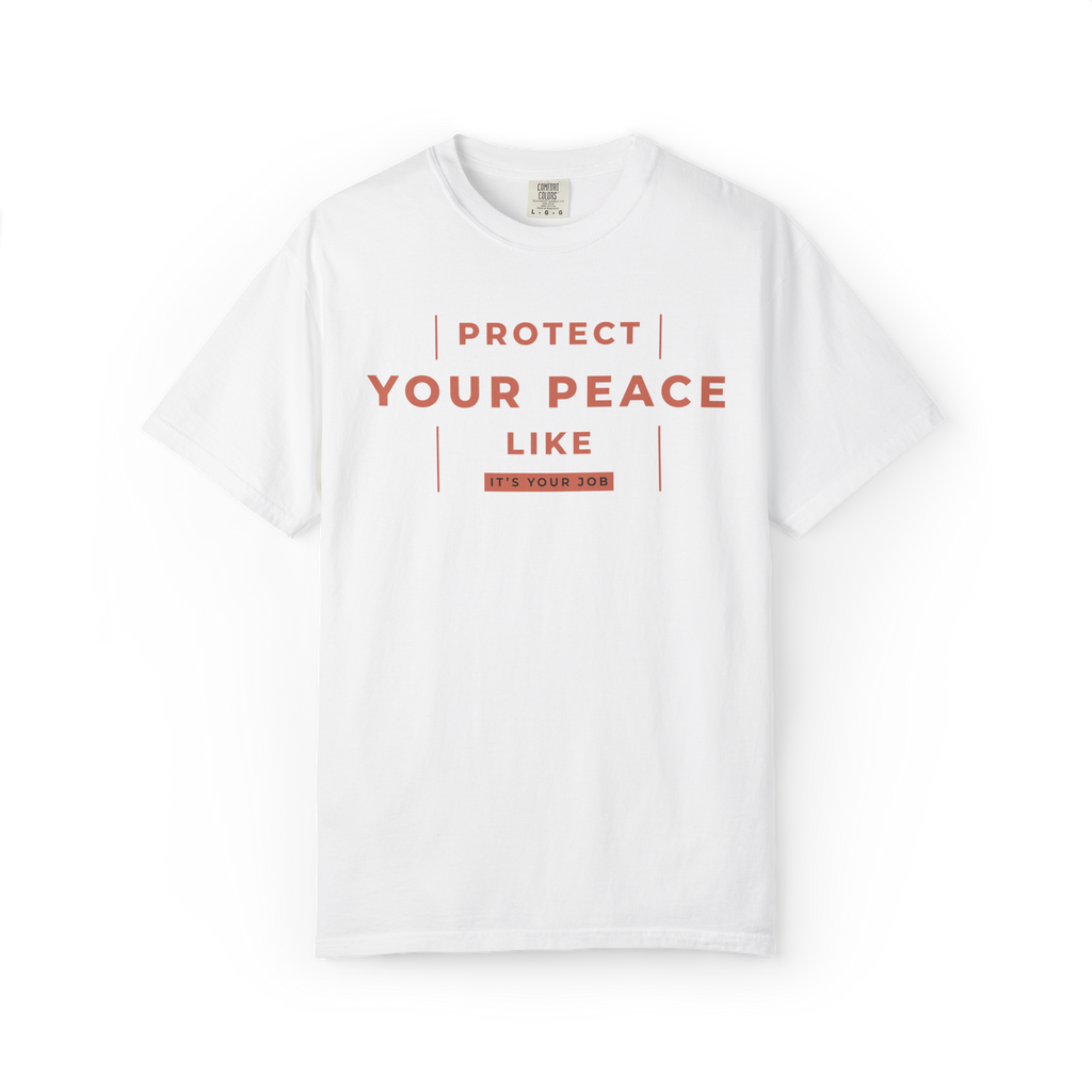 Protect Your Peace T-Shirt — Minimal Motivational Graphic Tee