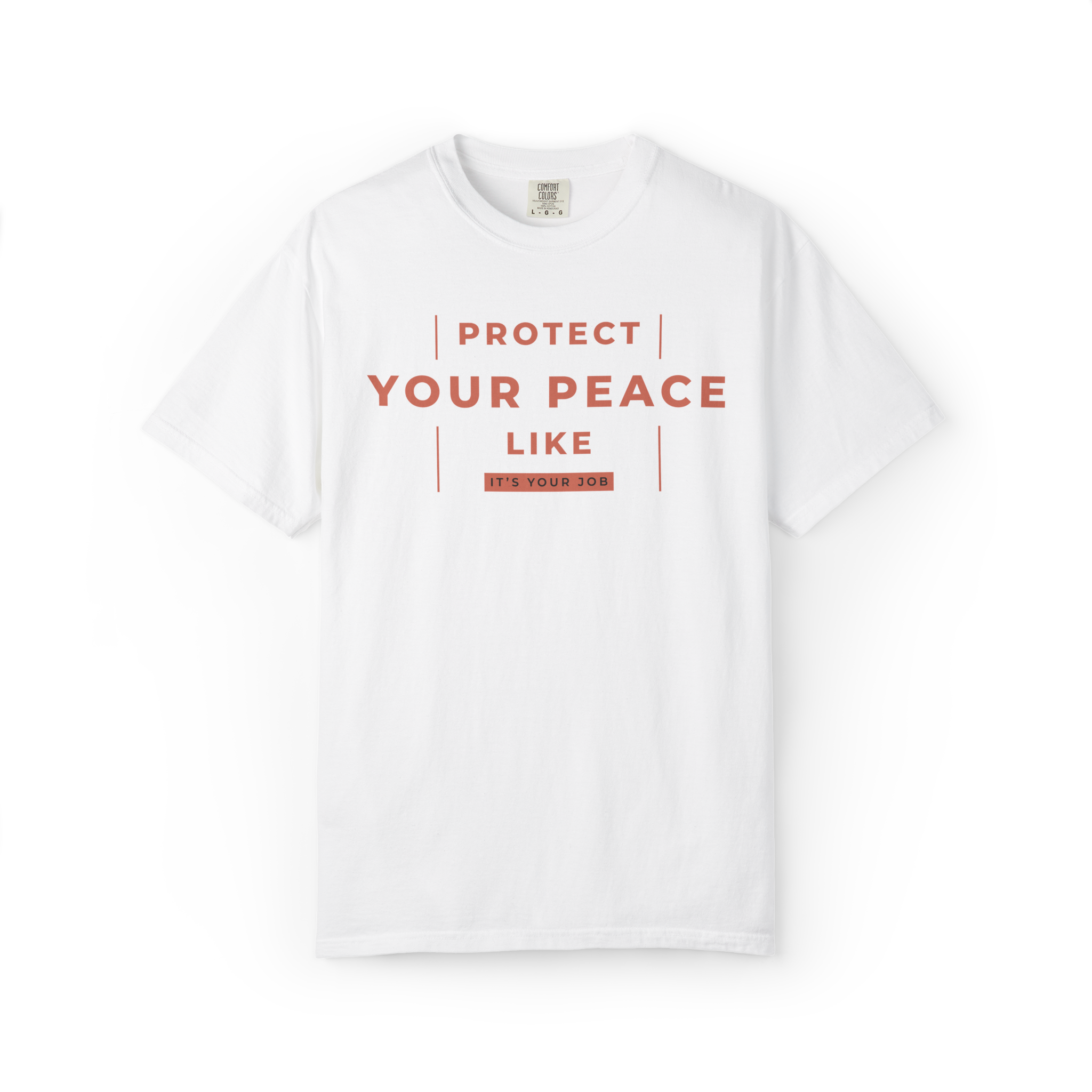 Protect Your Peace T-Shirt — Minimal Motivational Graphic Tee