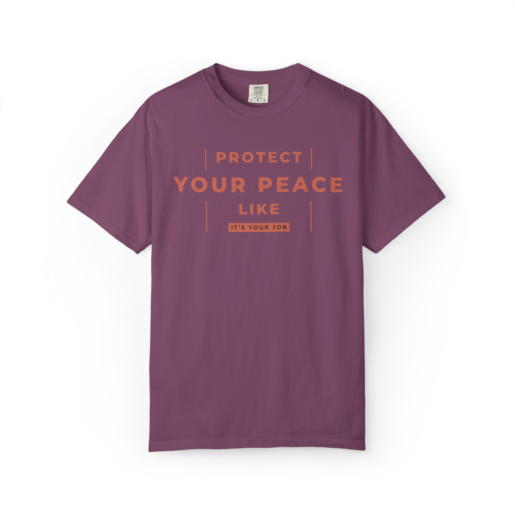 Protect Your Peace T-Shirt — Minimal Motivational Graphic Tee