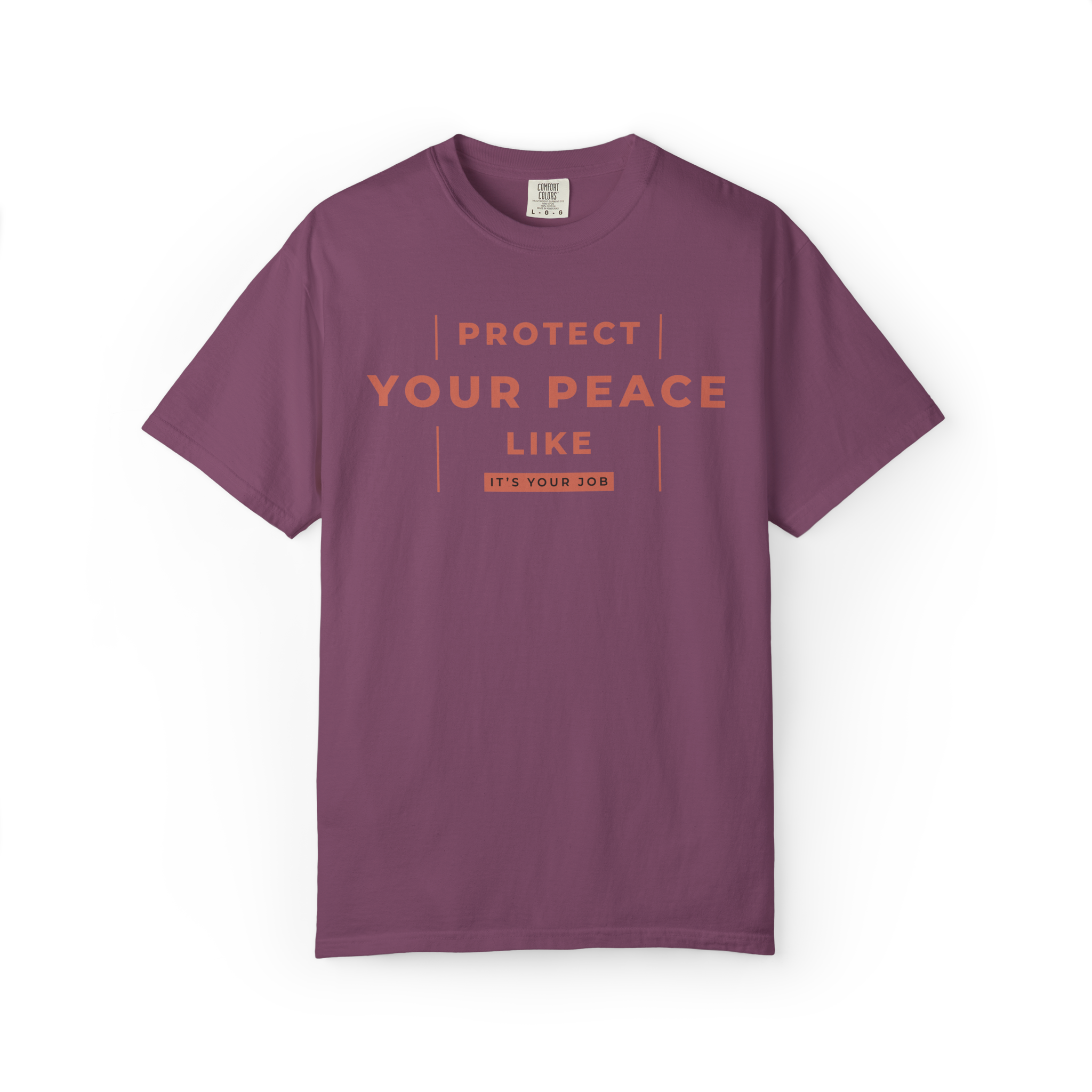 Protect Your Peace T-Shirt — Minimal Motivational Graphic Tee