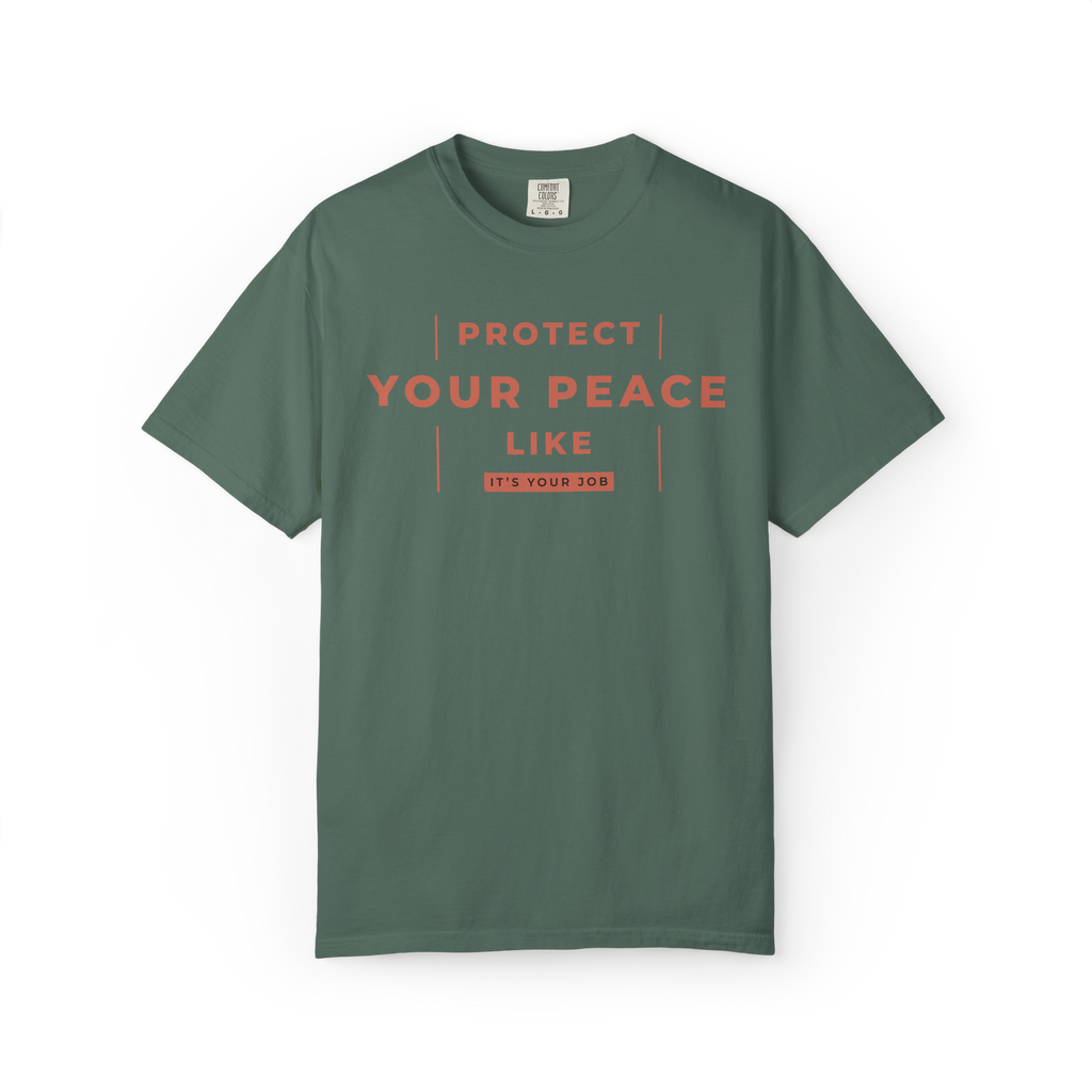 Protect Your Peace T-Shirt — Minimal Motivational Graphic Tee